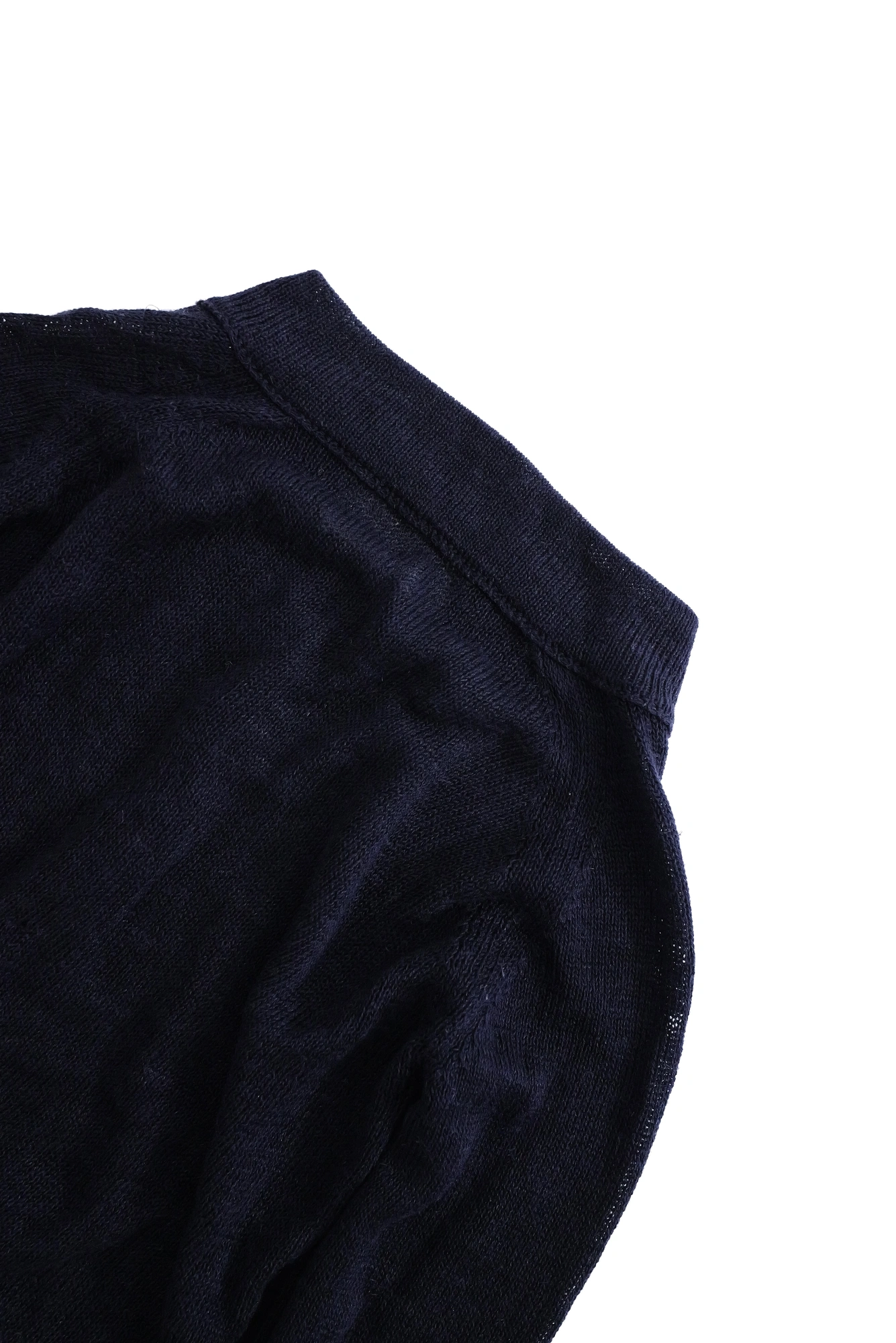 YOHJI YAMAMOTO Cardigan en laine Marine vintage, passéist — photo 12