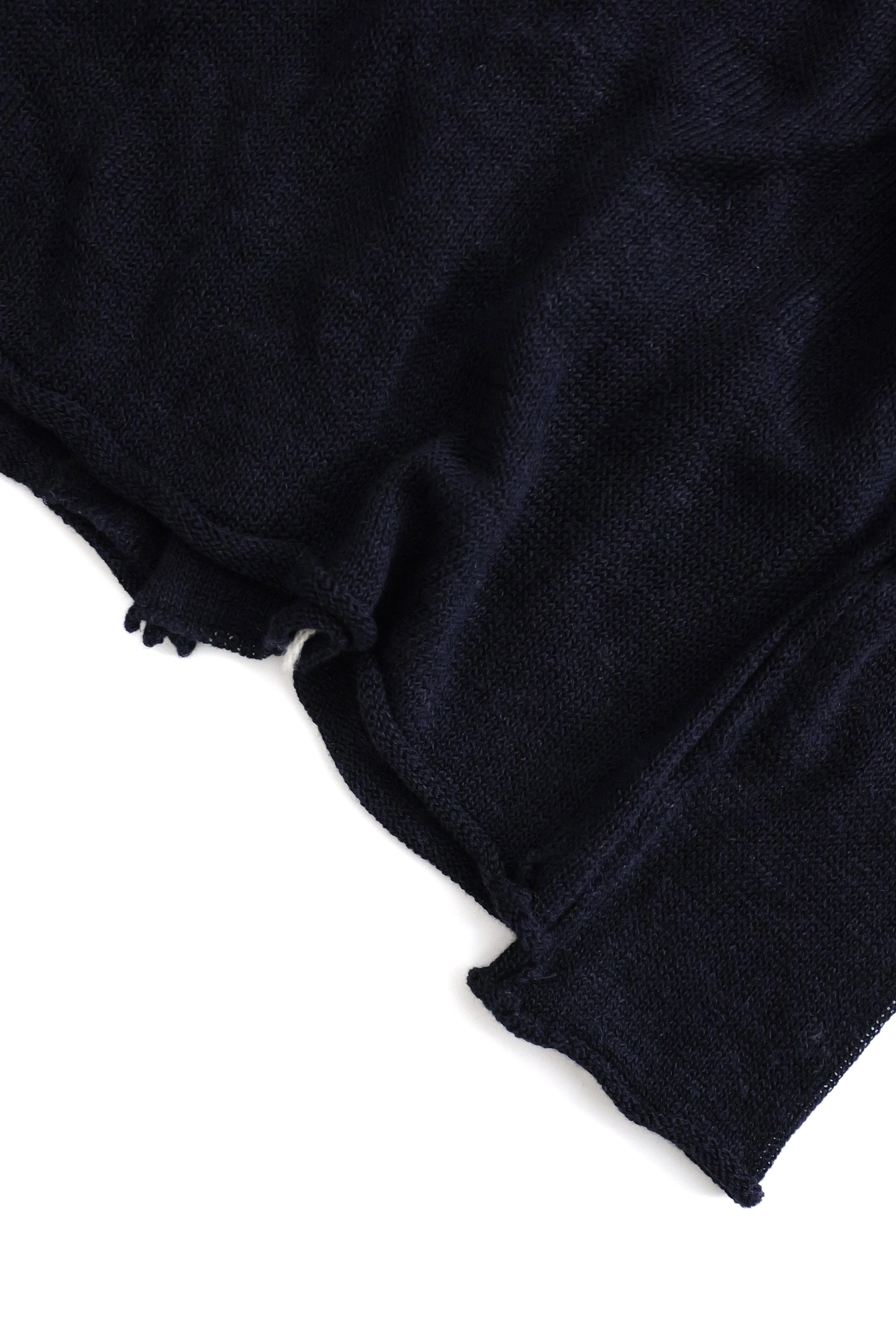 YOHJI YAMAMOTO Cardigan en laine Marine vintage, passéist — photo 13