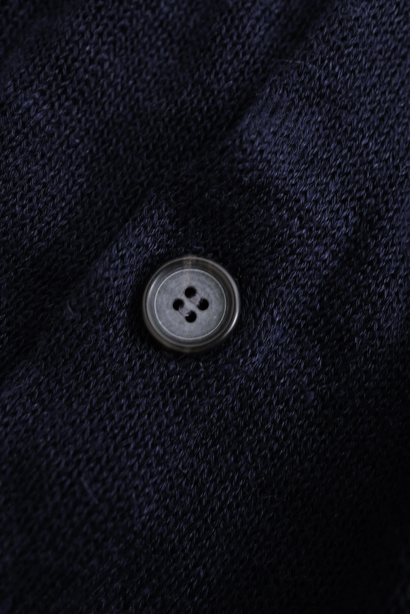 YOHJI YAMAMOTO Cardigan en laine Marine vintage, passéist — photo 10