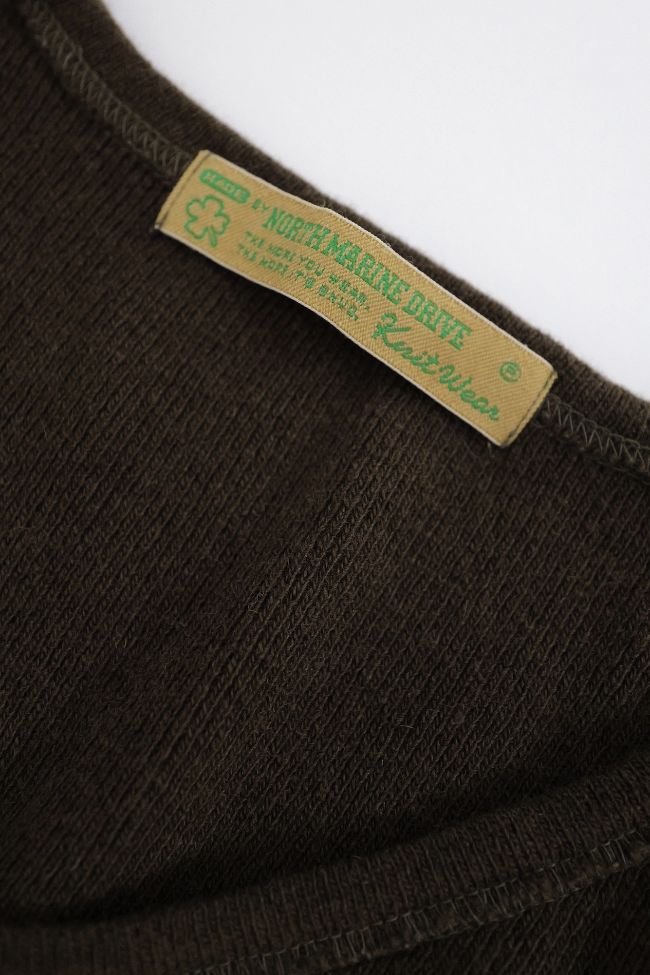 45RPM Pull en laine Marron vintage, passéist — photo 4