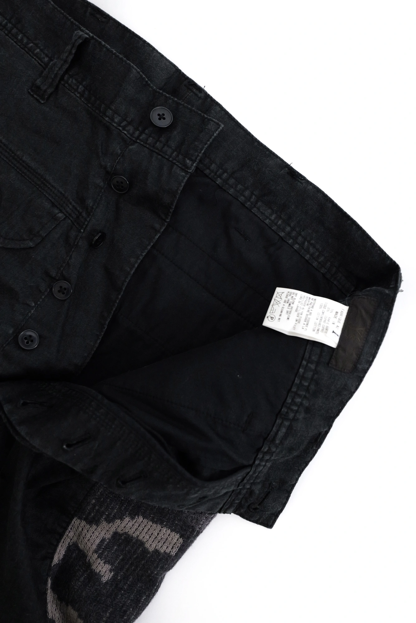 YOHJI YAMAMOTO Pantalon Anthracite vintage, passéist — photo 8