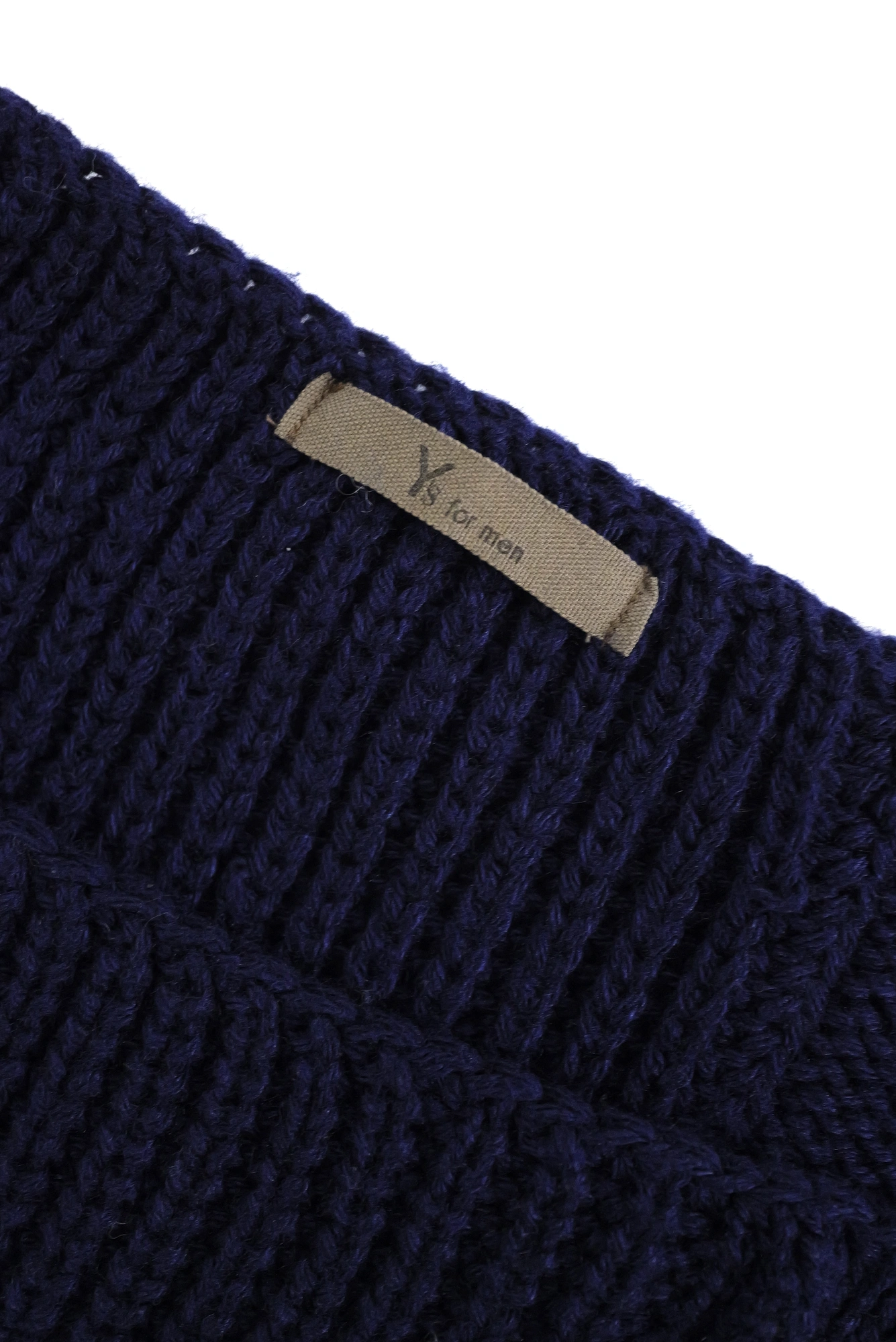 YOHJI YAMAMOTO Pull en laine Bleu vintage, passéist — photo 4