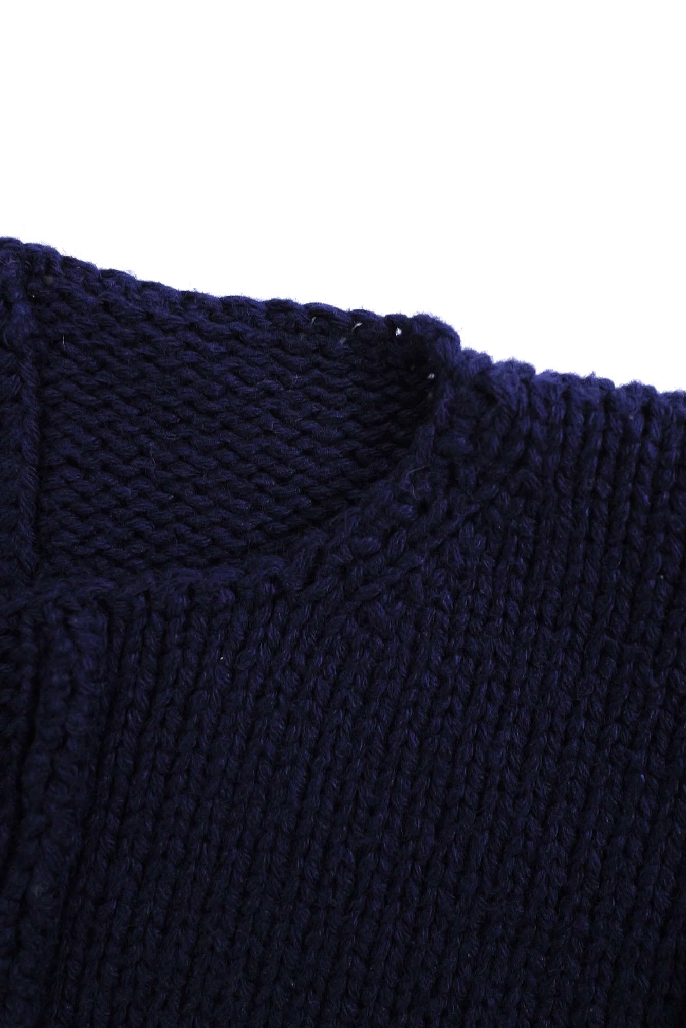 YOHJI YAMAMOTO Pull en laine Bleu vintage, passéist — photo 5