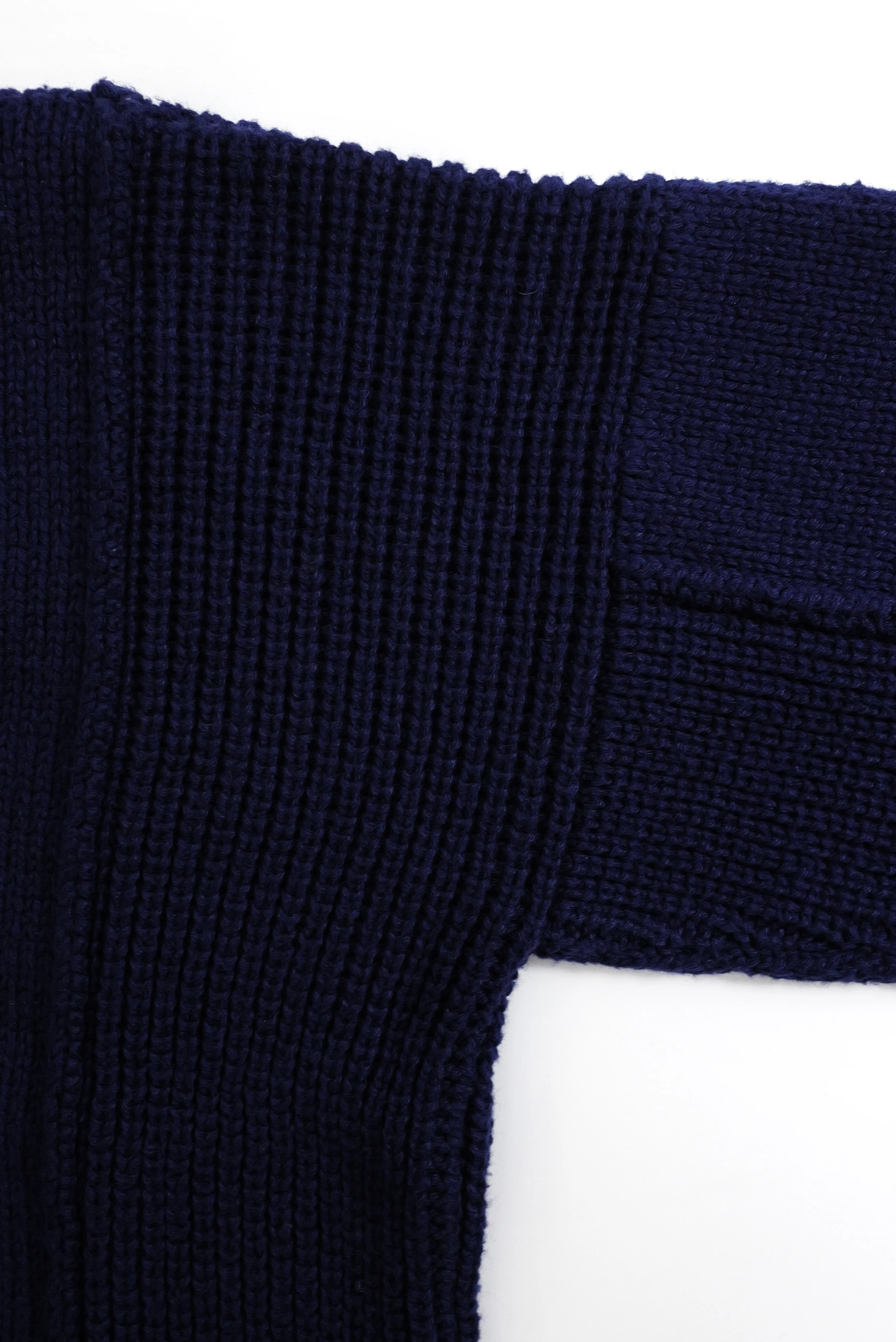 YOHJI YAMAMOTO Pull en laine Bleu vintage, passéist — photo 7