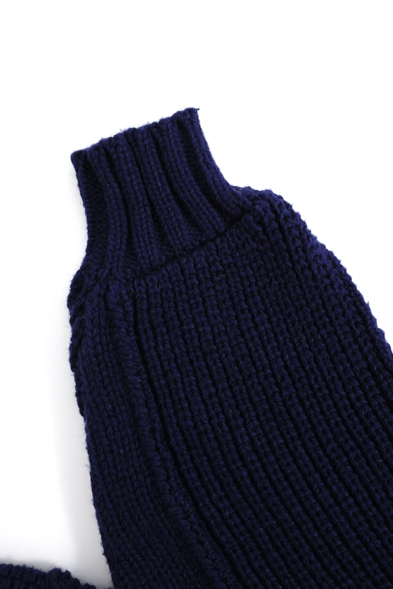 YOHJI YAMAMOTO Pull en laine Bleu vintage, passéist — photo 8