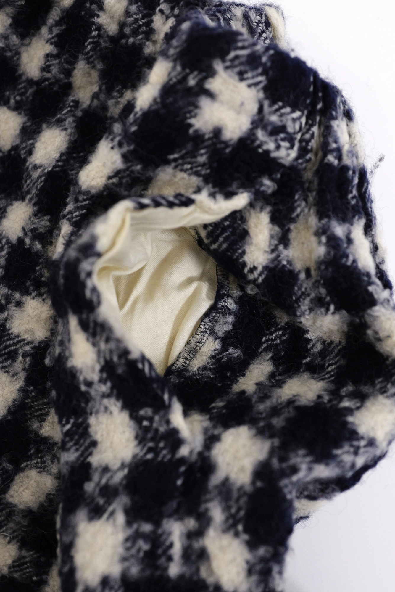 COMME DES GARÇONS Jupe mi-longue en laine Marine vintage, passéist — photo 12