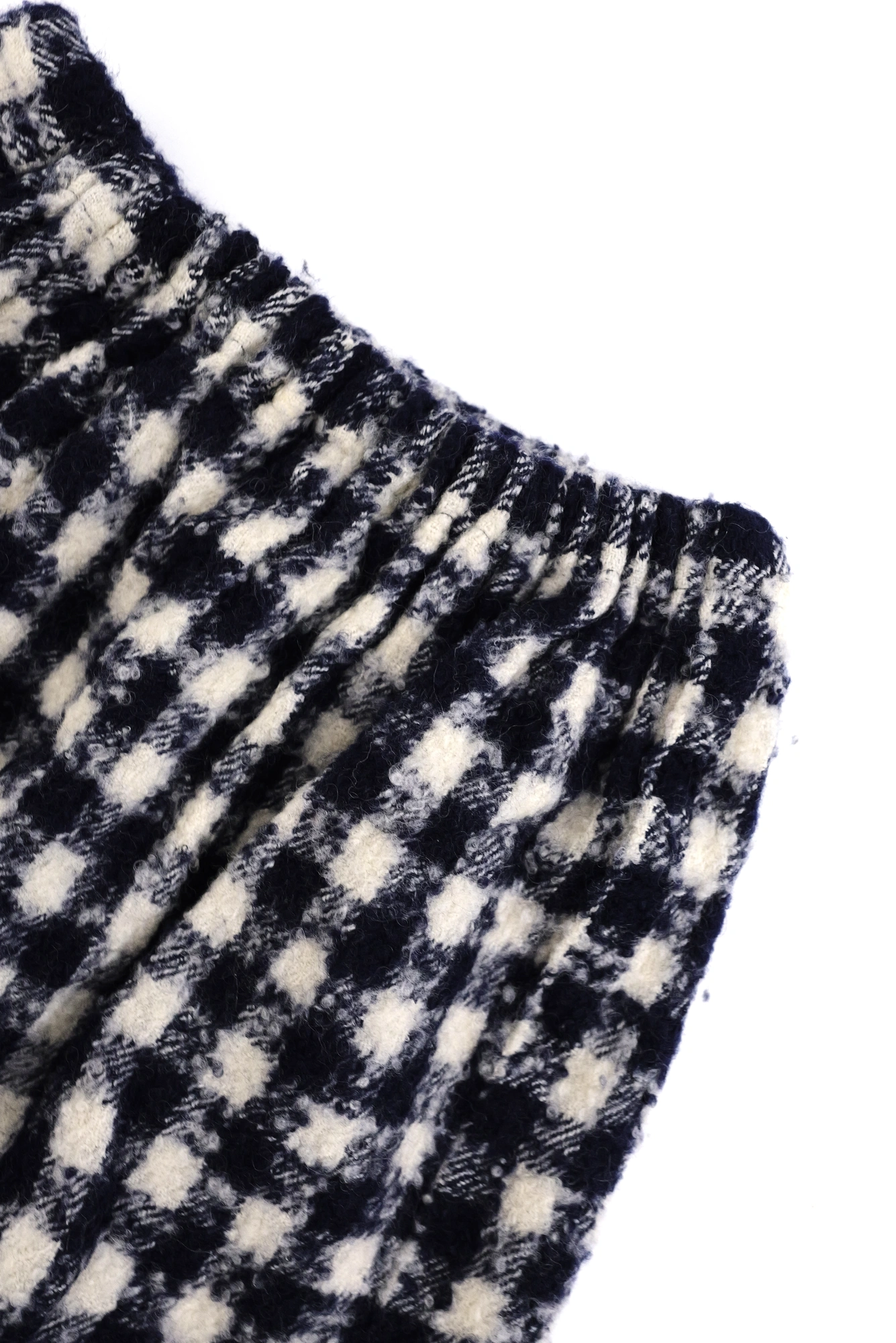 COMME DES GARÇONS Jupe mi-longue en laine Marine vintage, passéist — photo 15