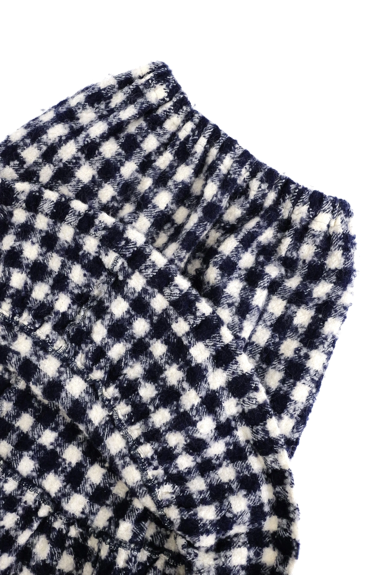 COMME DES GARÇONS Jupe mi-longue en laine Marine vintage, passéist — photo 4