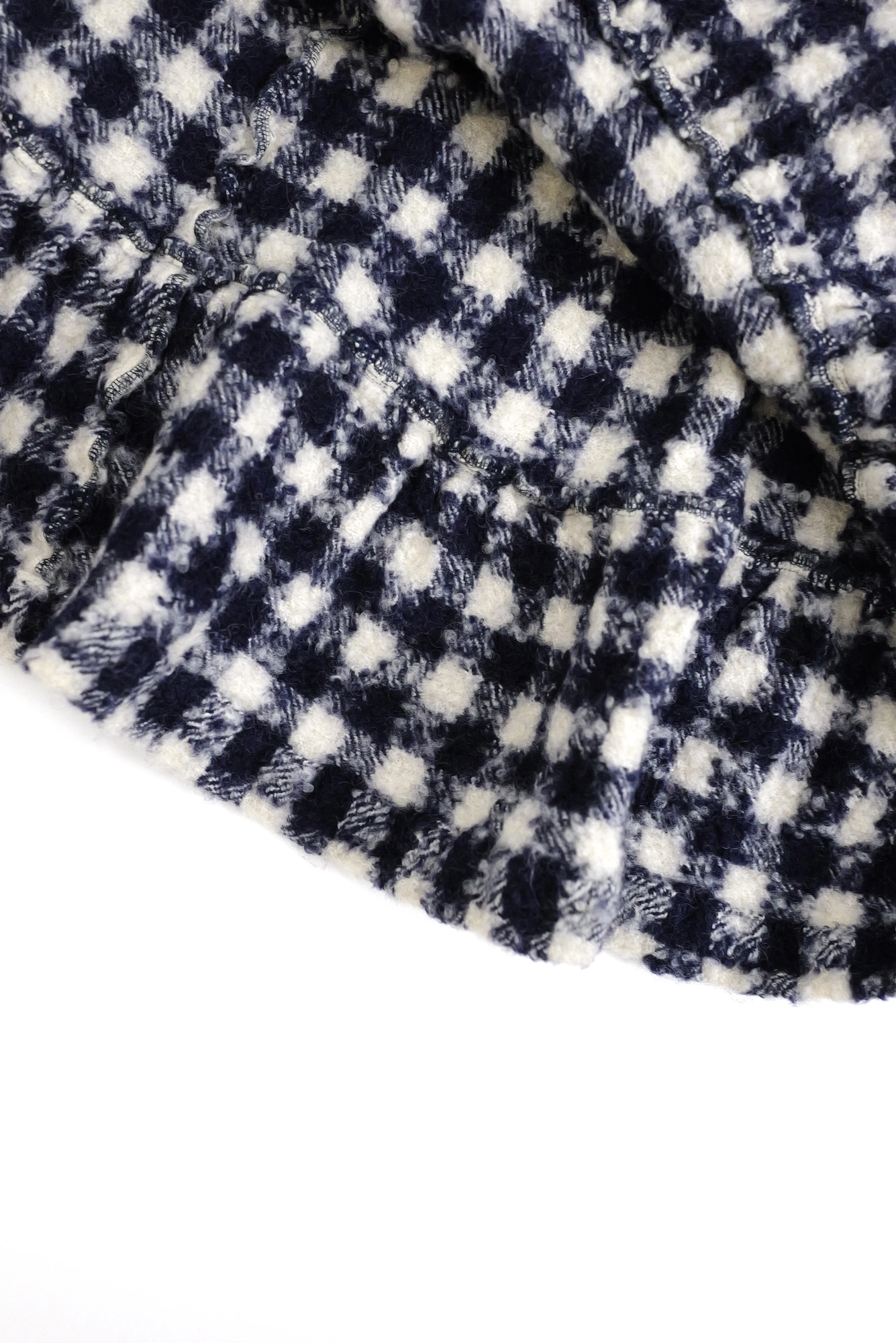 COMME DES GARÇONS Jupe mi-longue en laine Marine vintage, passéist — photo 5