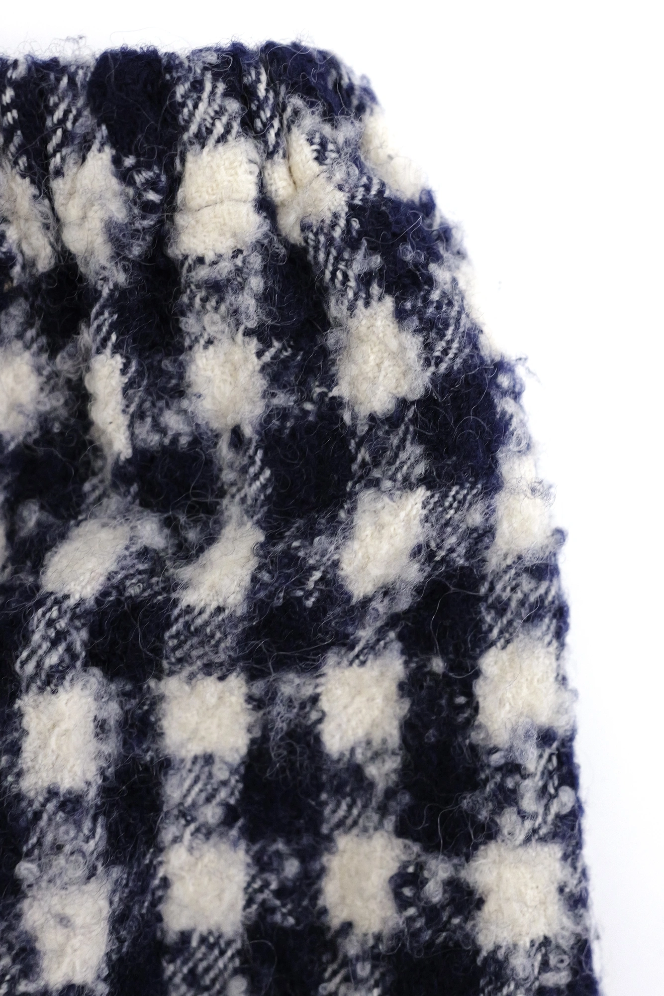 COMME DES GARÇONS Jupe mi-longue en laine Marine vintage, passéist — photo 6