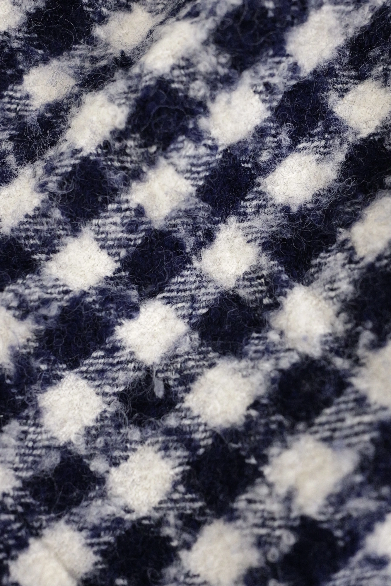 COMME DES GARÇONS Jupe mi-longue en laine Marine vintage, passéist — photo 7