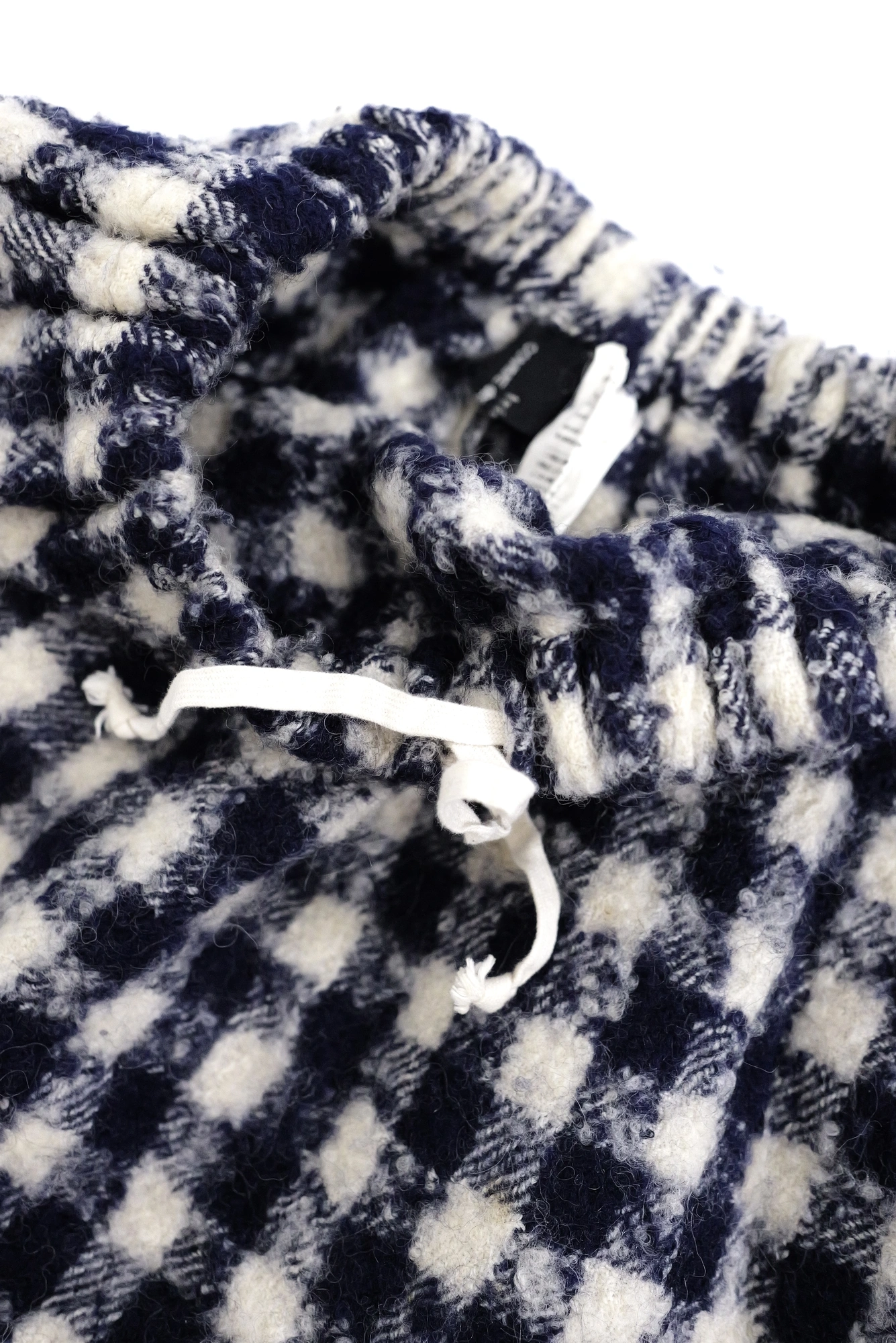 COMME DES GARÇONS Jupe mi-longue en laine Marine vintage, passéist — photo 9