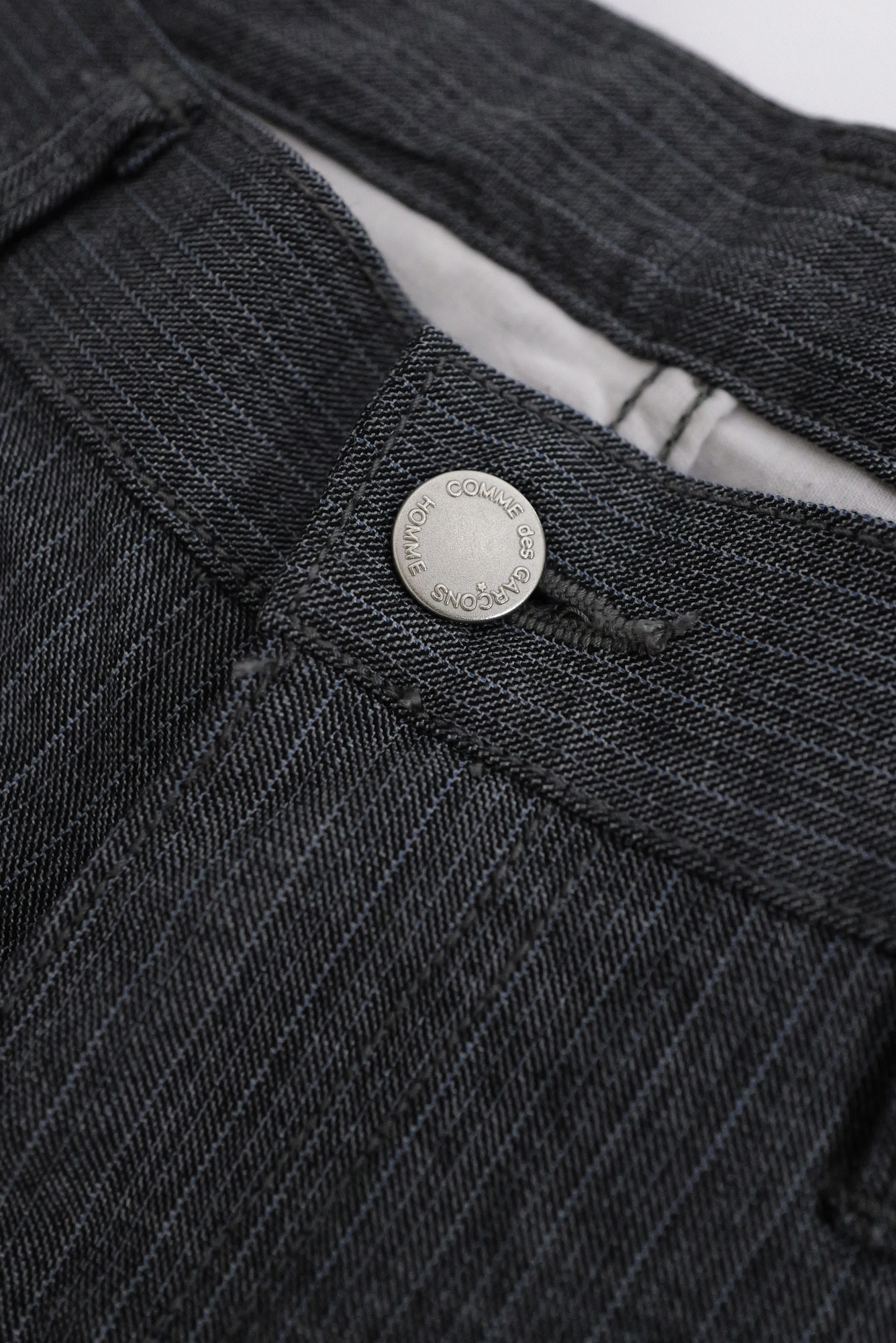 COMME DES GARÇONS Pantalon en laine Gris vintage, passéist — photo 4