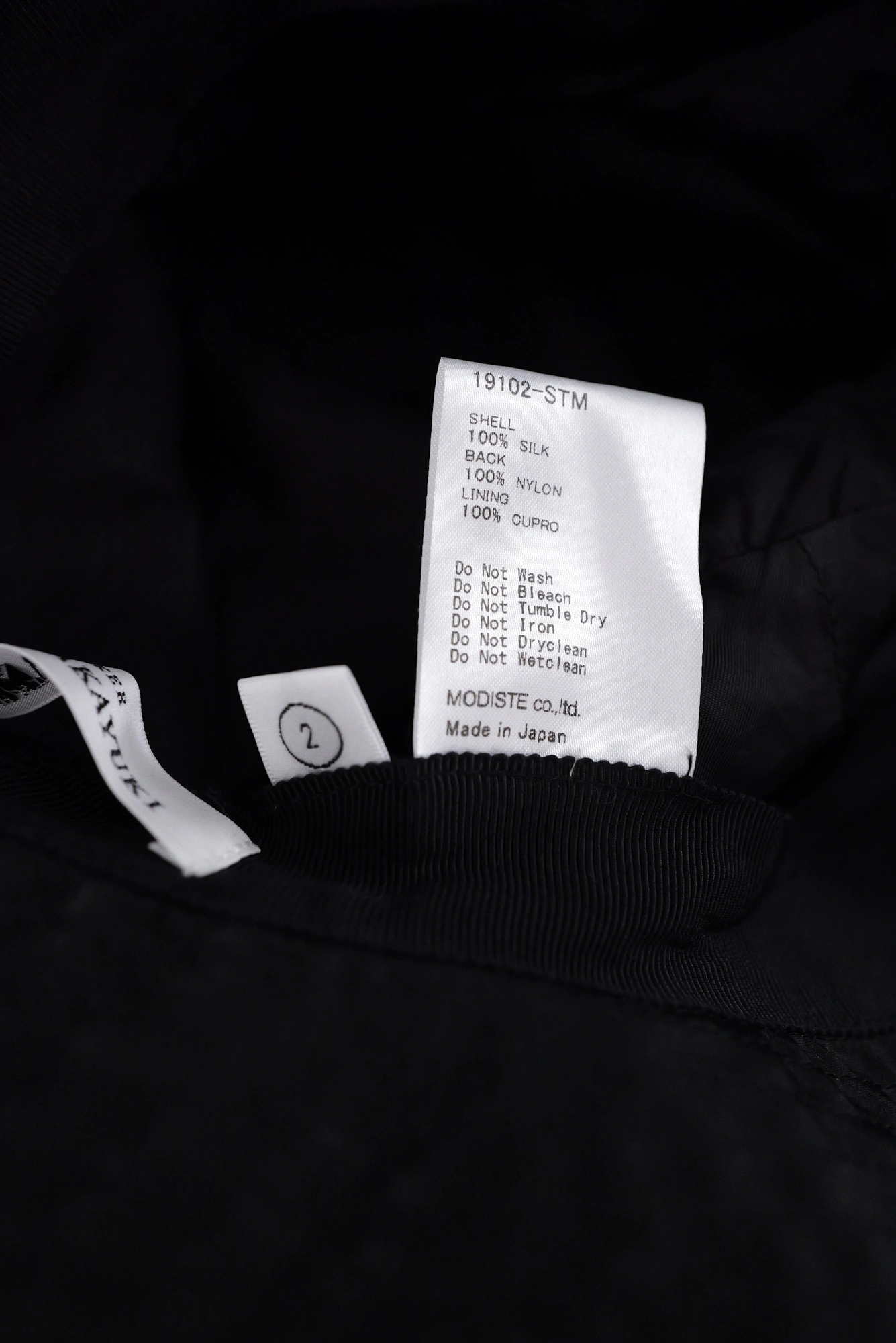 KIJIMA TAKAYUKI Chapeau / bonnet en soie Noir vintage, passéist — photo 13