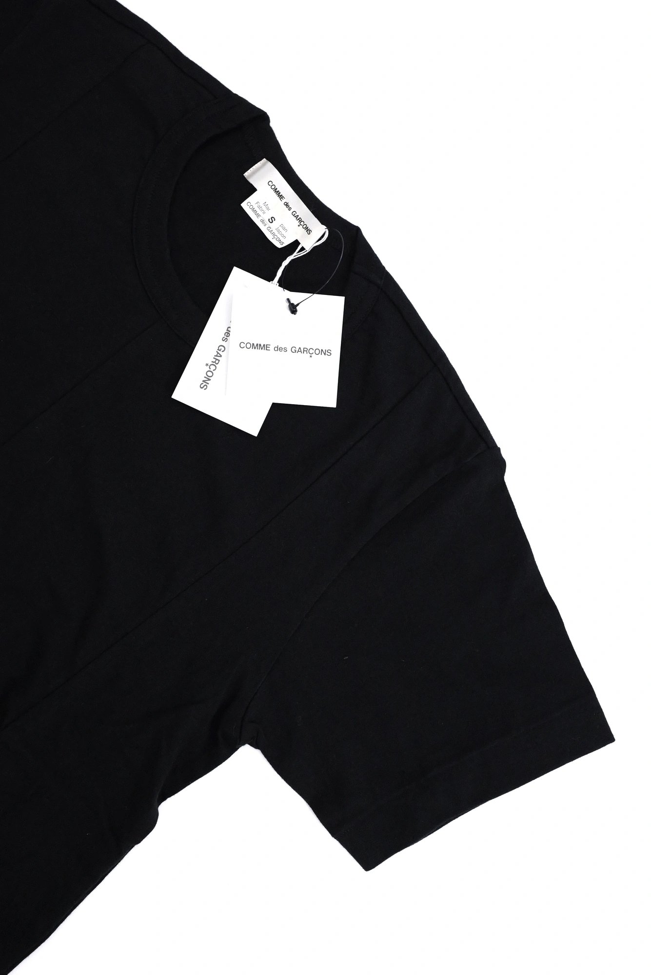 COMME DES GARÇONS Tee shirt Noir vintage, passéist — photo 2
