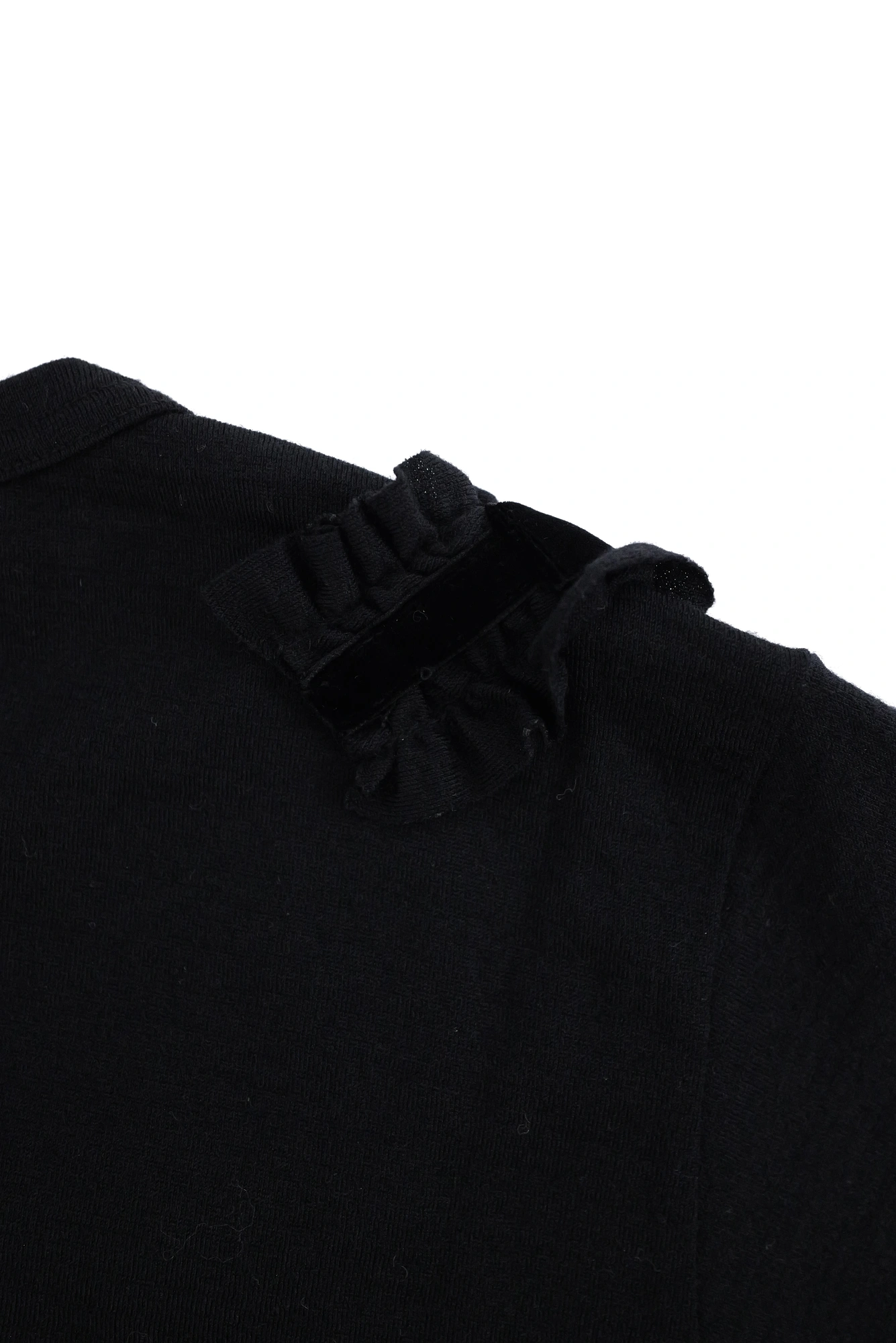 COMME DES GARÇONS Tee shirt en laine Noir vintage, passéist — photo 12
