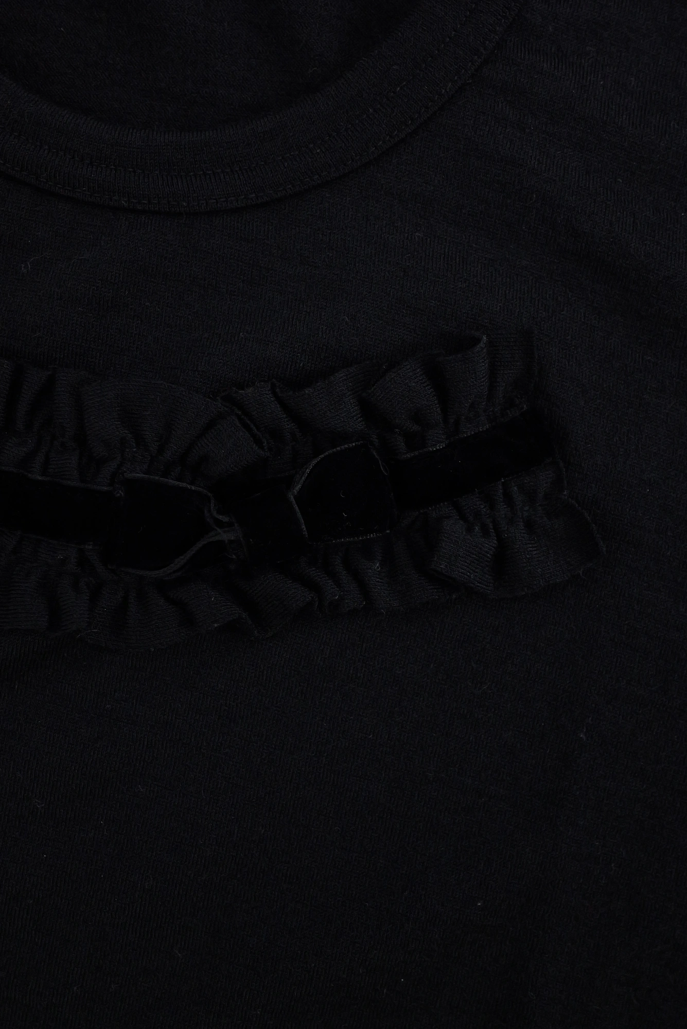 COMME DES GARÇONS Tee shirt en laine Noir vintage, passéist — photo 3