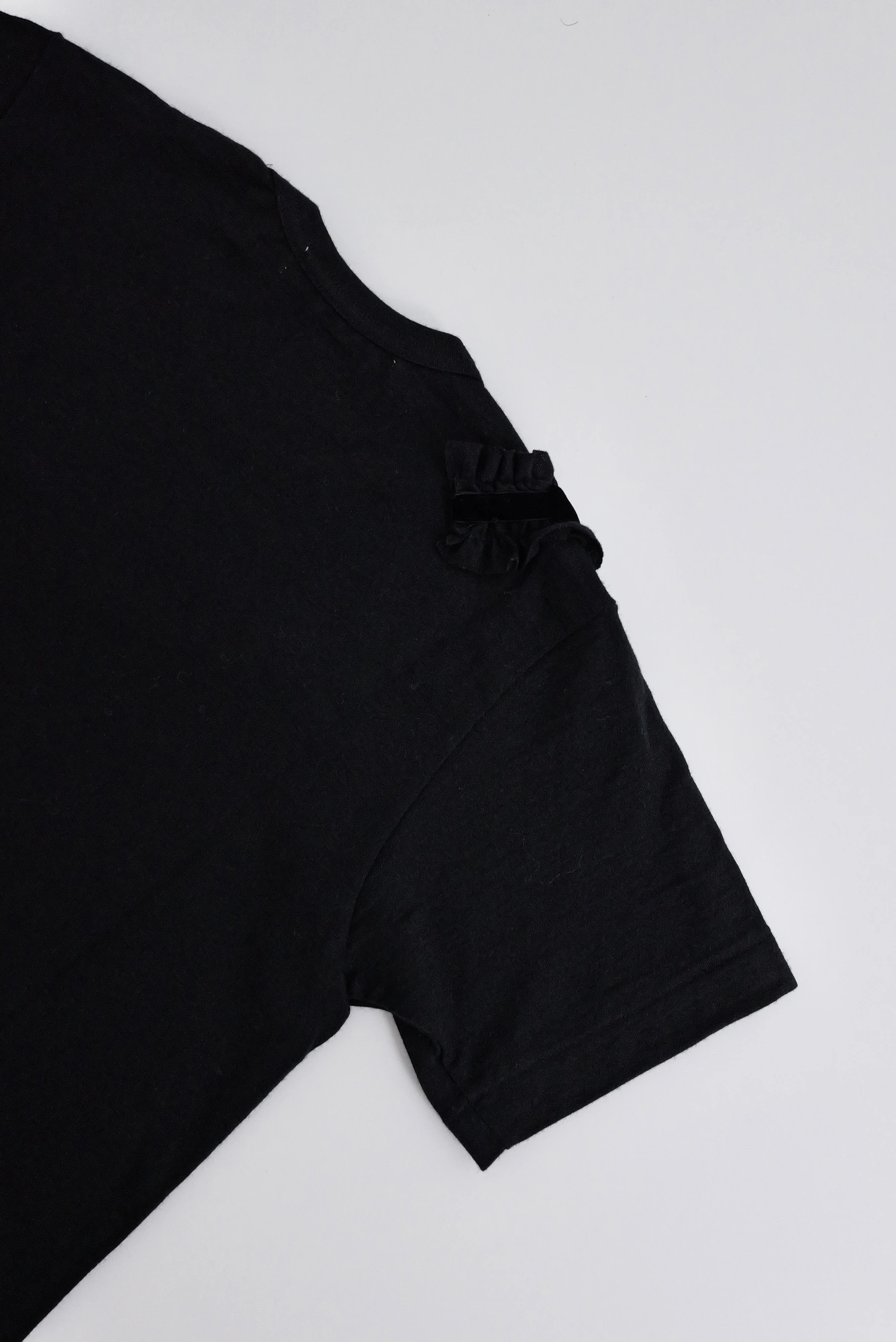 COMME DES GARÇONS Tee shirt en laine Noir vintage, passéist — photo 10