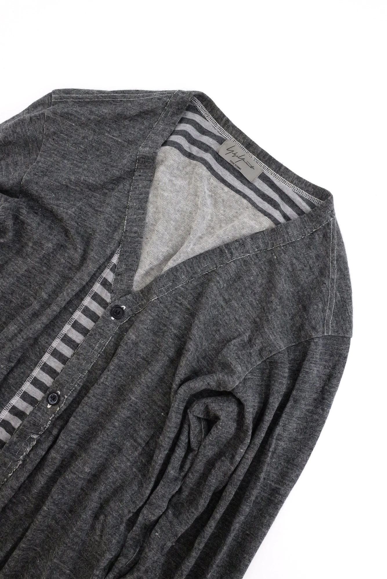 YOHJI YAMAMOTO Gilet Gris vintage, passéist — photo 2
