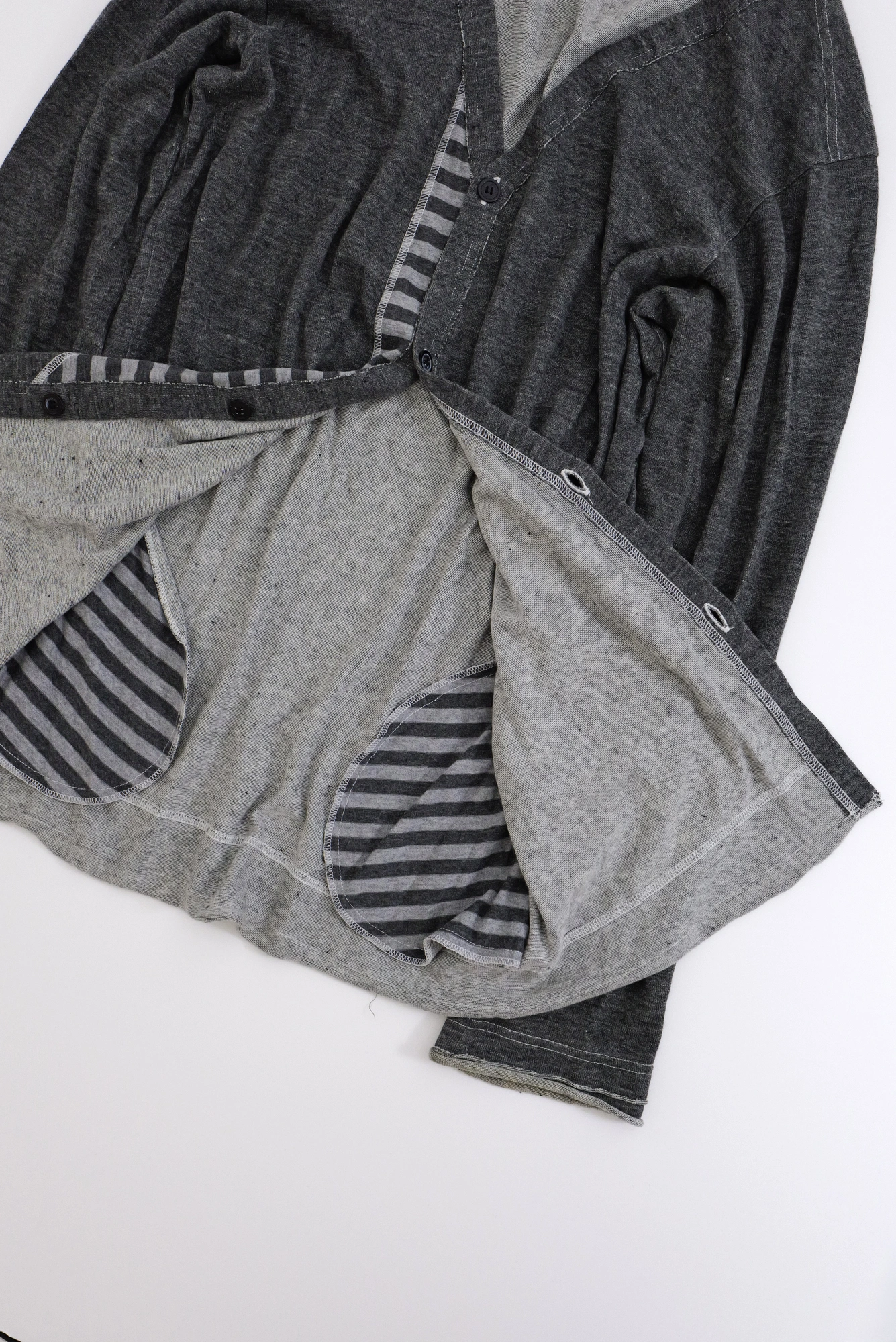 YOHJI YAMAMOTO Gilet Gris vintage, passéist — photo 11
