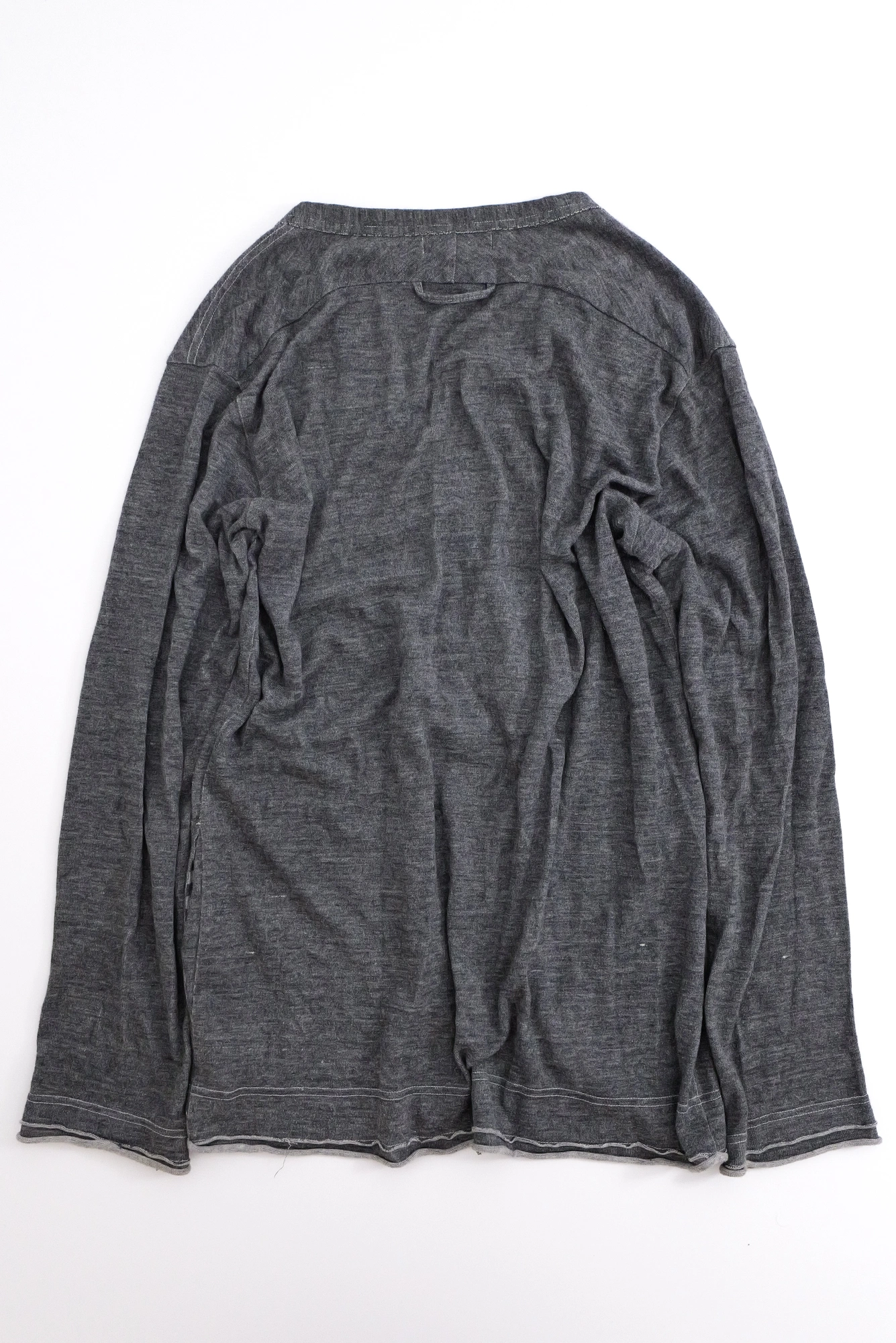 YOHJI YAMAMOTO Gilet Gris vintage, passéist — photo 14