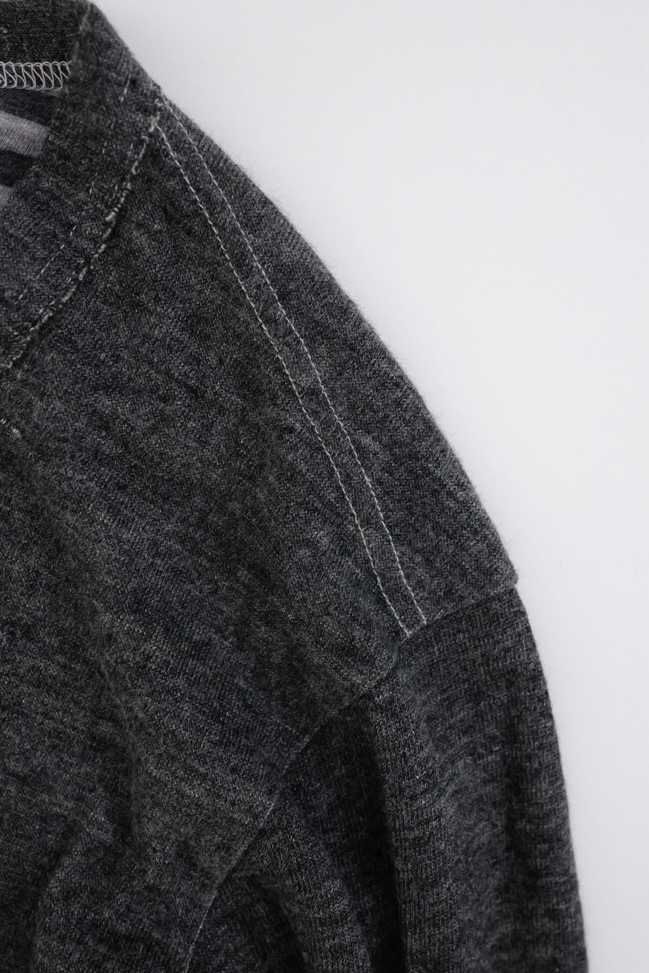 YOHJI YAMAMOTO Gilet Gris vintage, passéist — photo 5