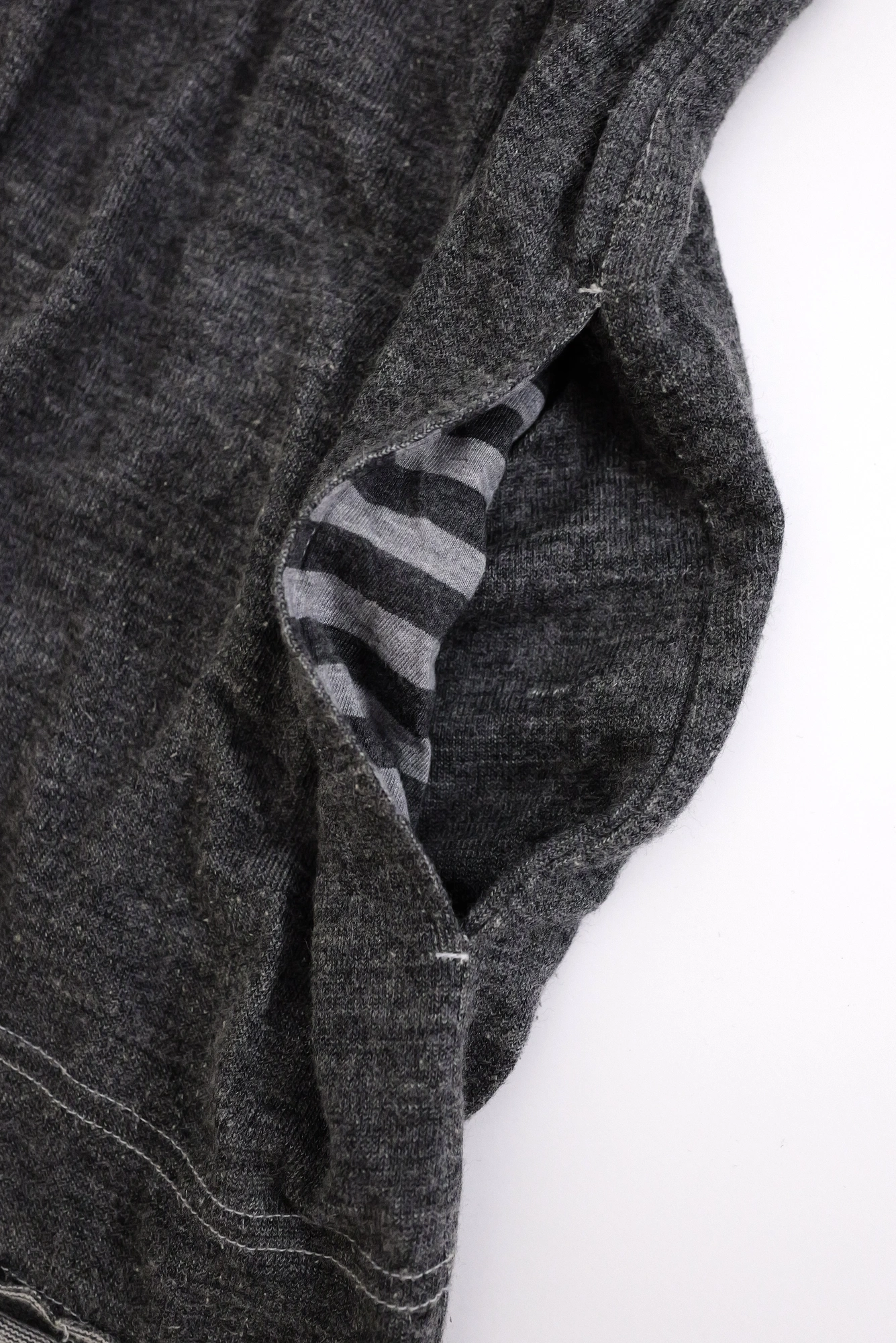 YOHJI YAMAMOTO Gilet Gris vintage, passéist — photo 10