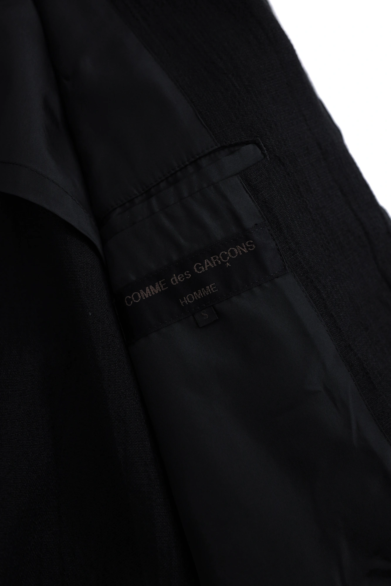 COMME DES GARÇONS Veste en laine Noir vintage, passéist — photo 11