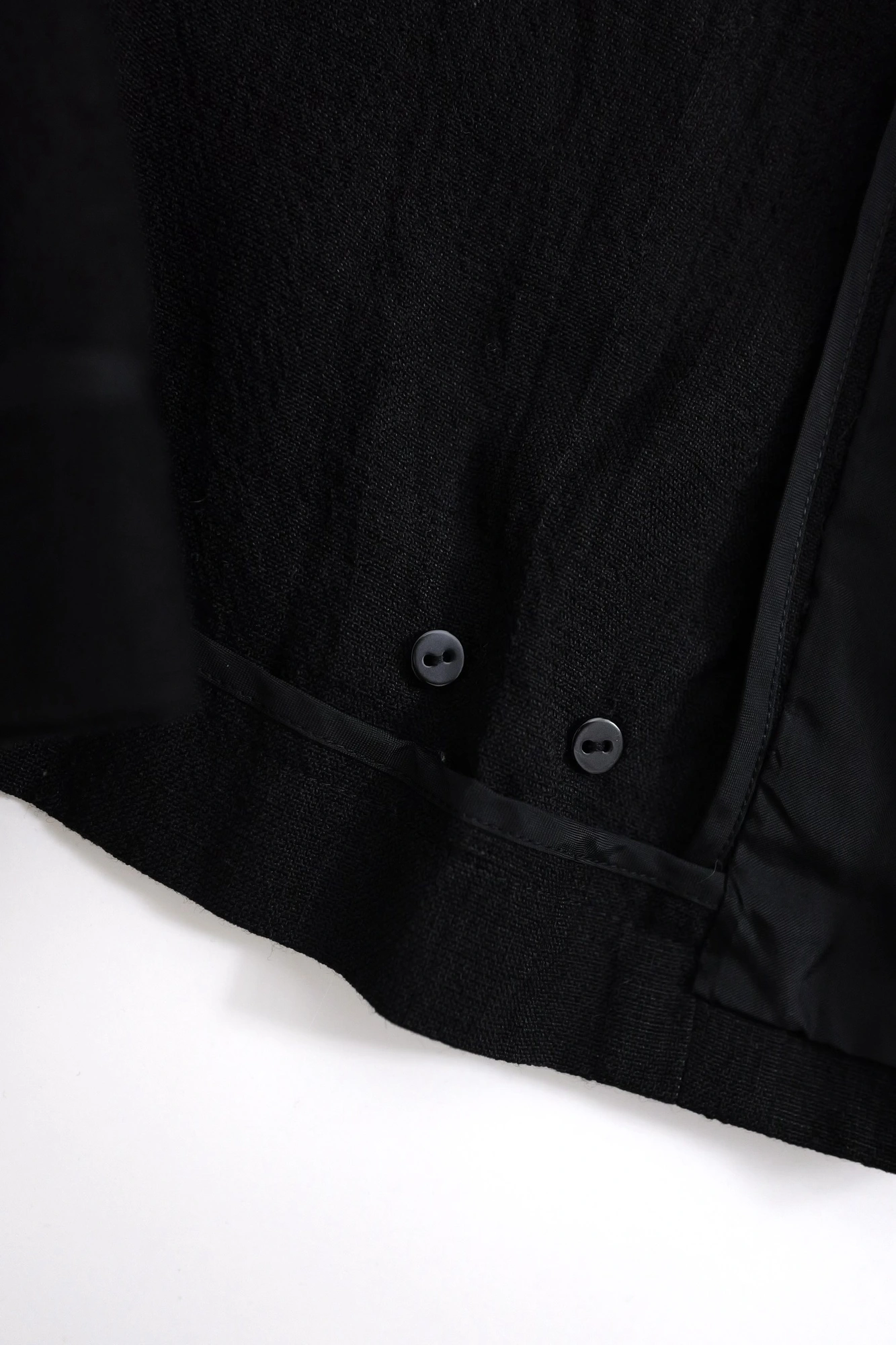 COMME DES GARÇONS Veste en laine Noir vintage, passéist — photo 12