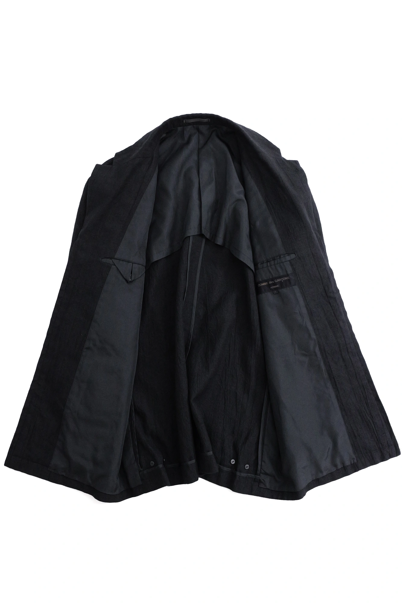COMME DES GARÇONS Veste en laine Noir vintage, passéist — photo 10