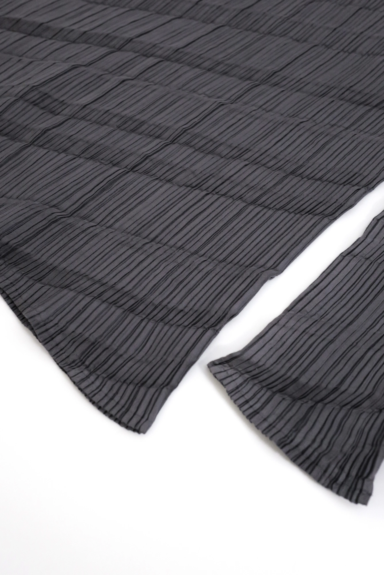ISSEY MIYAKE Blouse Gris vintage, passéist — photo 14