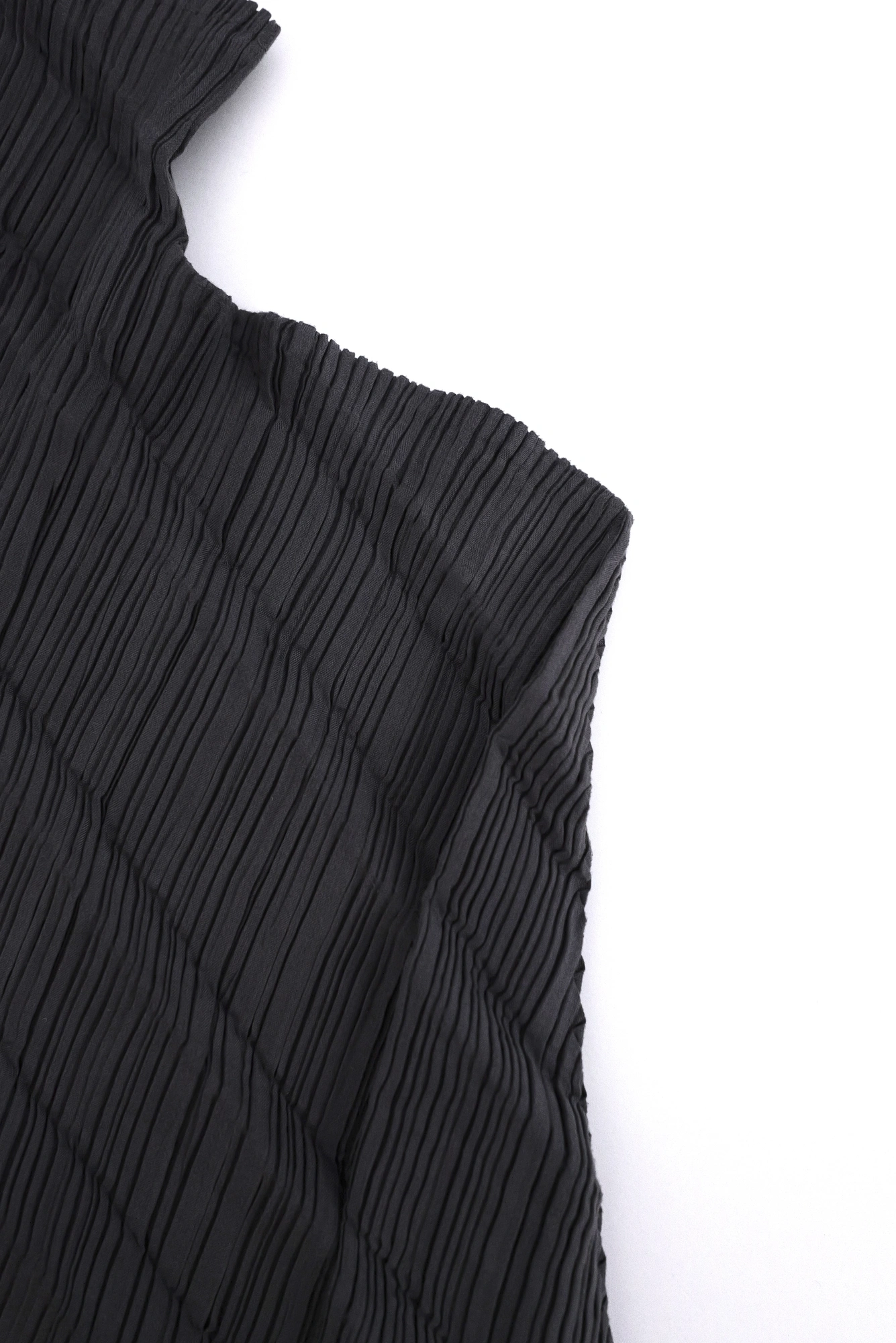 ISSEY MIYAKE Blouse Gris vintage, passéist — photo 7