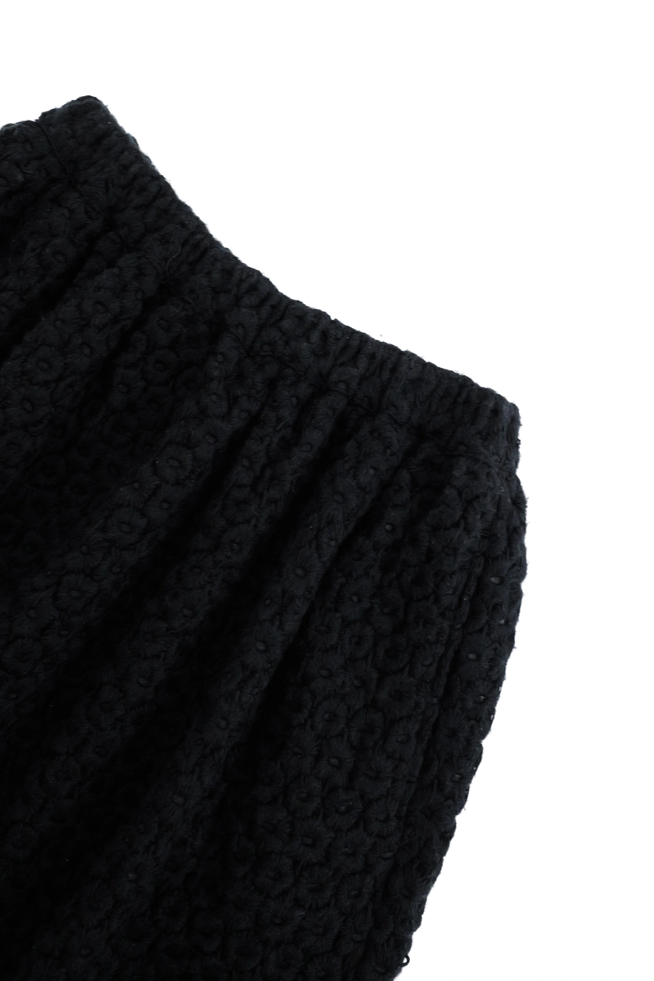 COMME DES GARÇONS Jupe longue en laine Noir vintage, passéist — photo 2