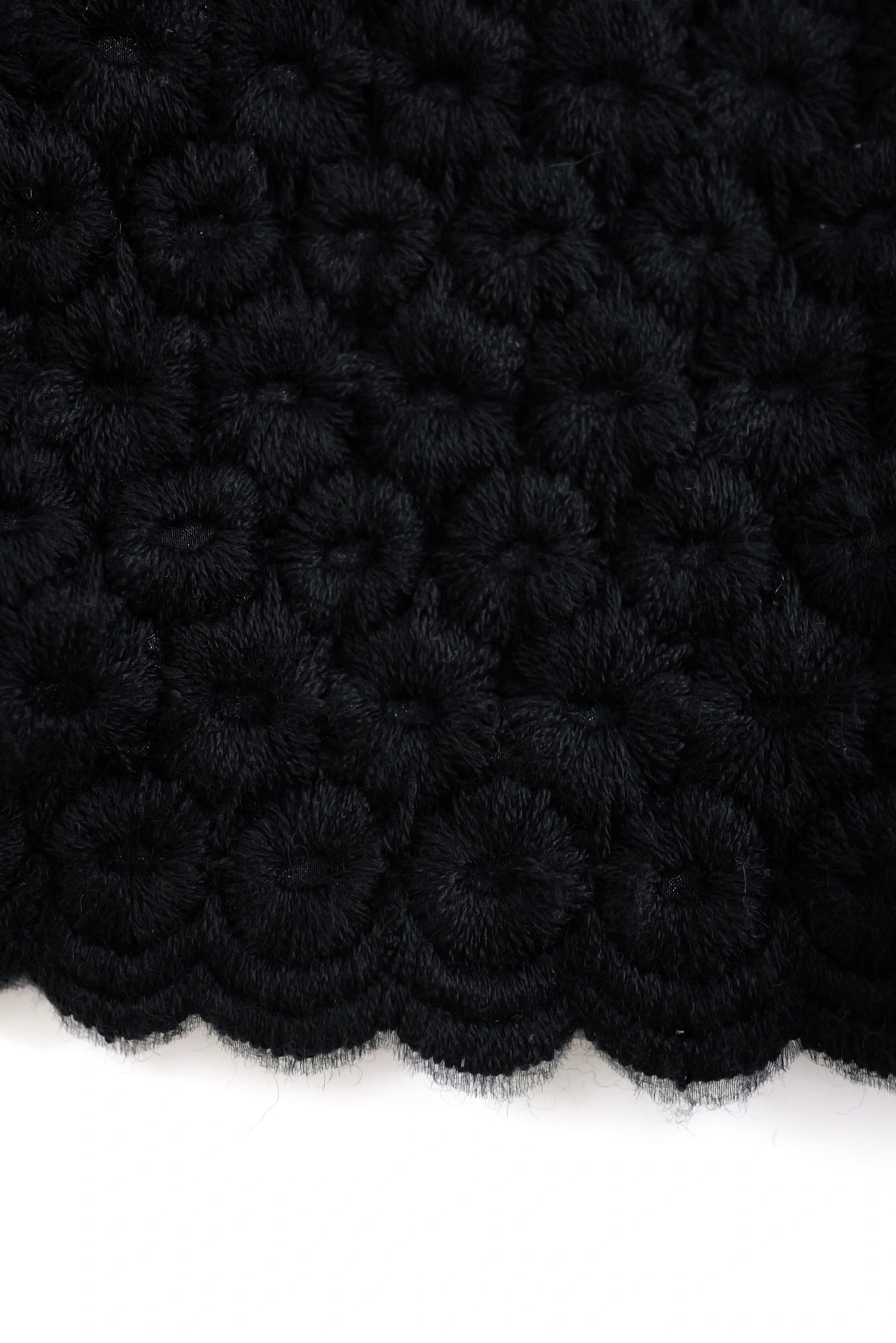 COMME DES GARÇONS Jupe longue en laine Noir vintage, passéist — photo 4
