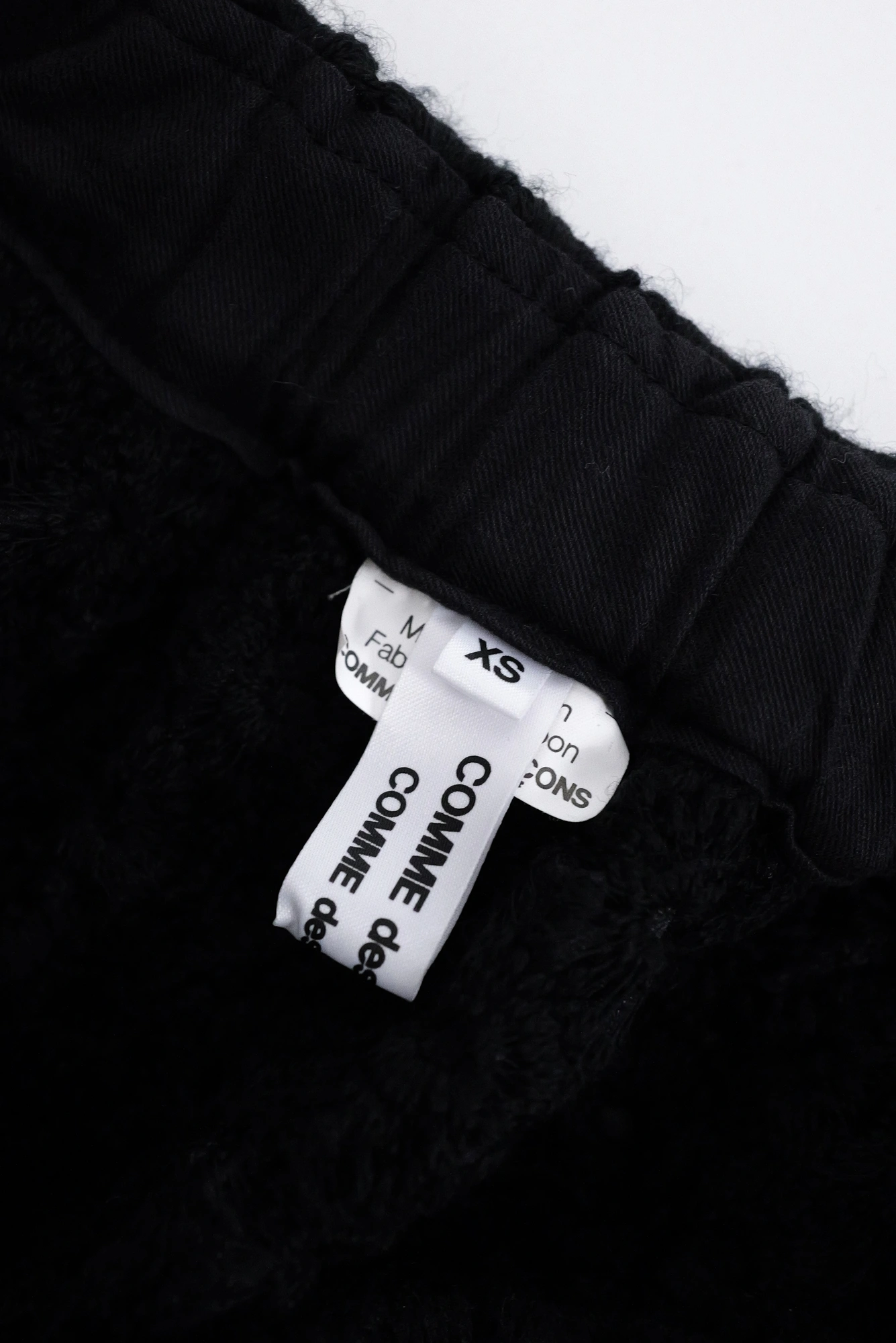 COMME DES GARÇONS Jupe longue en laine Noir vintage, passéist — photo 6