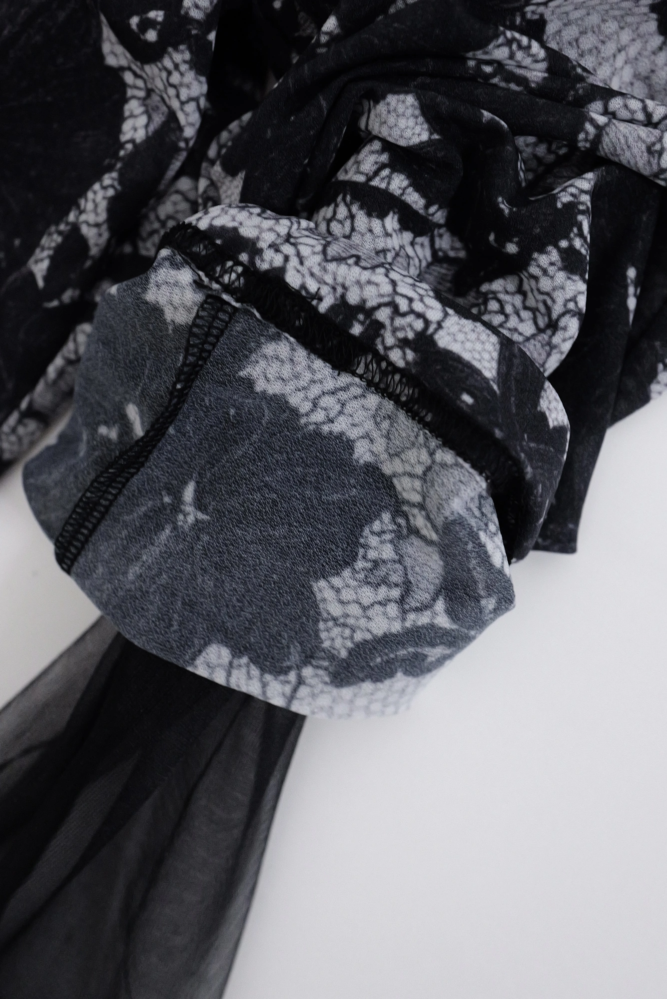 COMME DES GARÇONS Blouse Gris vintage, passéist — photo 12