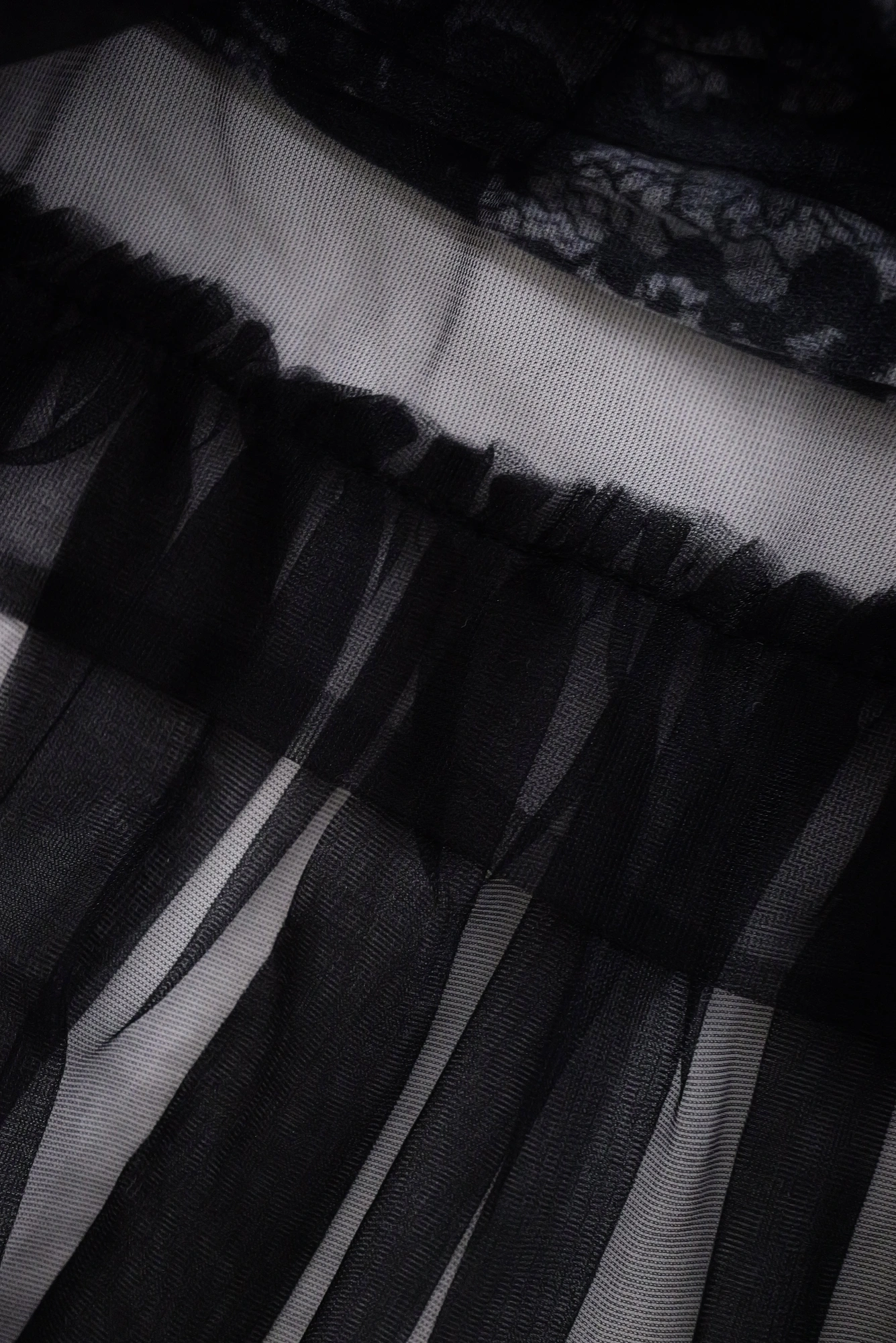 COMME DES GARÇONS Blouse Gris vintage, passéist — photo 8