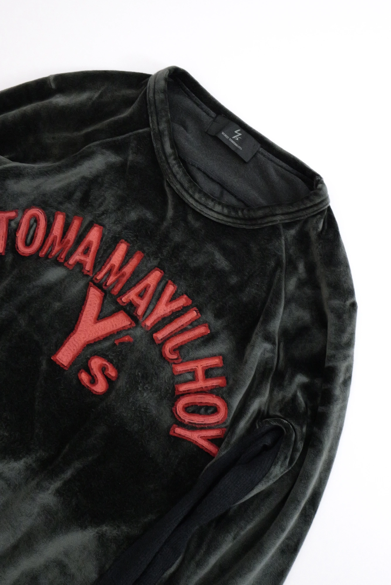 YOHJI YAMAMOTO Sweat Kaki vintage, passéist — photo 2