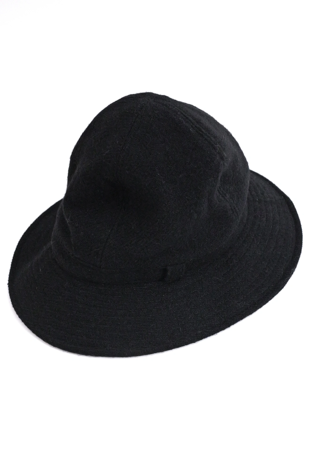YOHJI YAMAMOTO Chapeau / bonnet en laine Noir vintage, passéist — photo 2