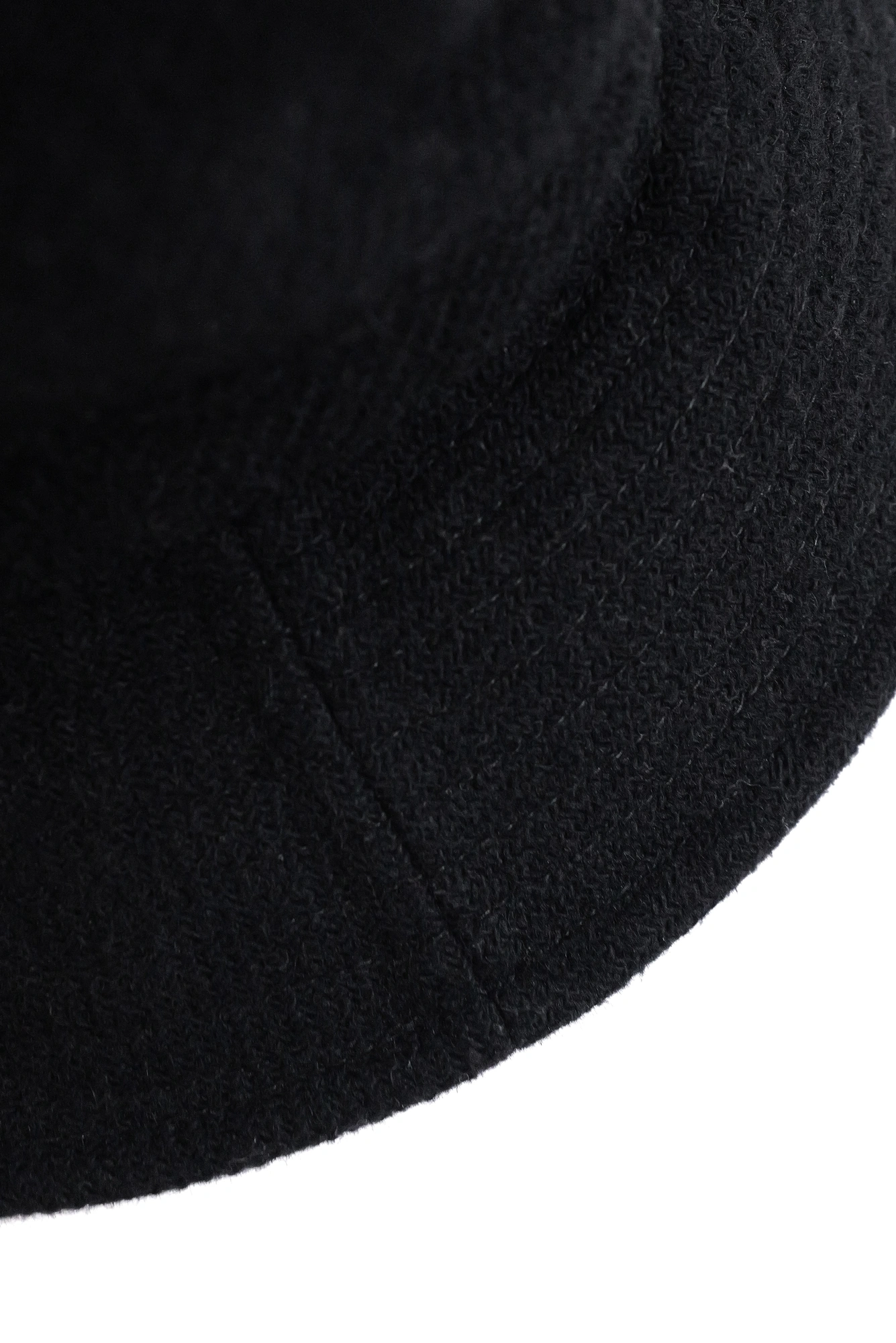 YOHJI YAMAMOTO Chapeau / bonnet en laine Noir vintage, passéist — photo 3