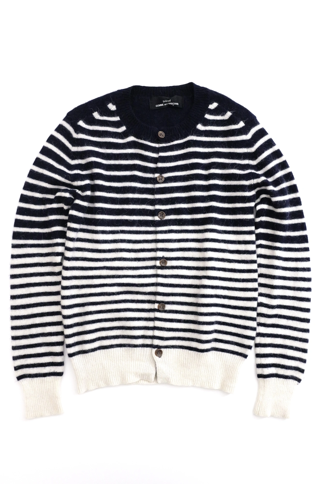 COMME DES GARÇONS Gilet en laine Marine vintage, passéist — photo 1