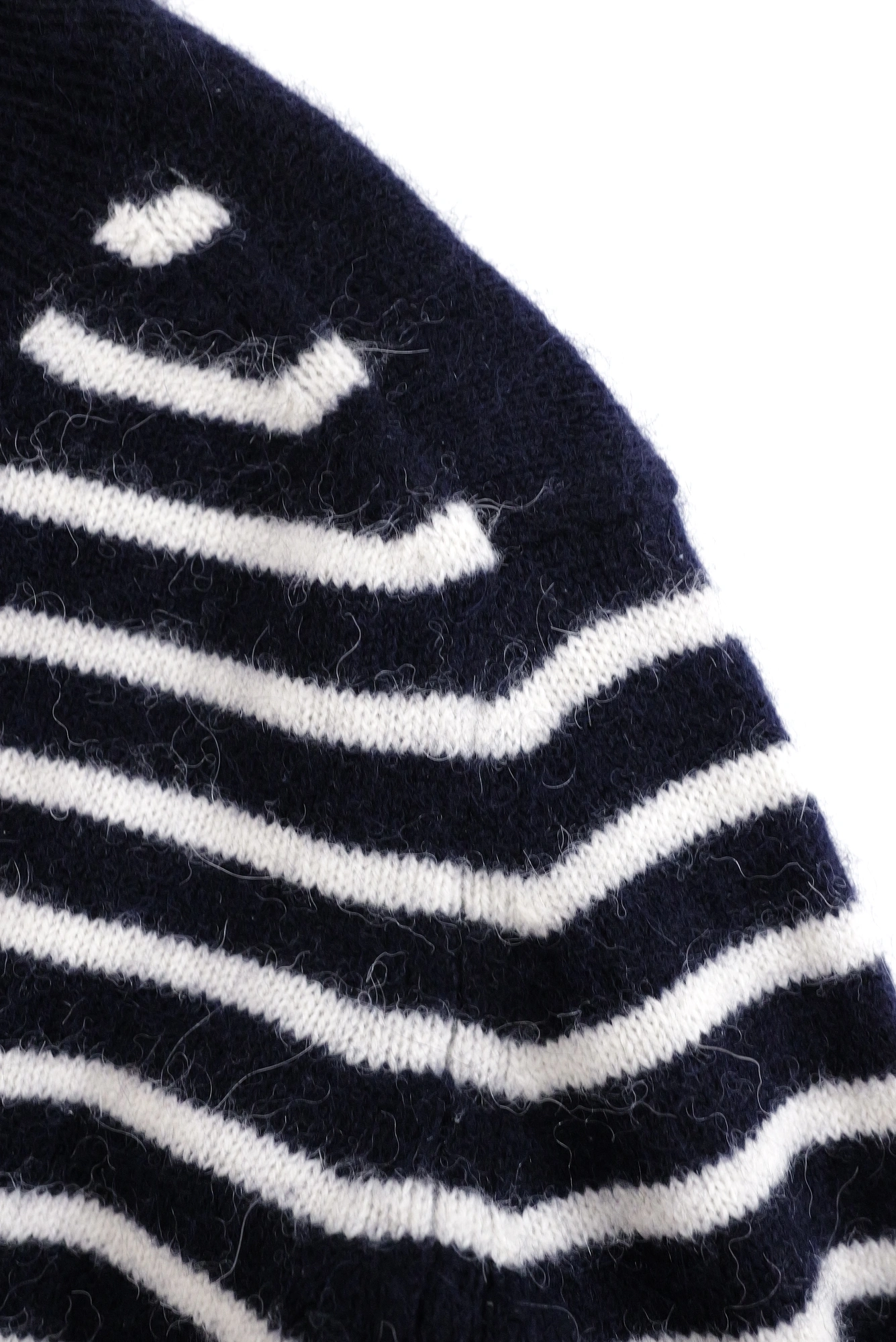 COMME DES GARÇONS Gilet en laine Marine vintage, passéist — photo 4