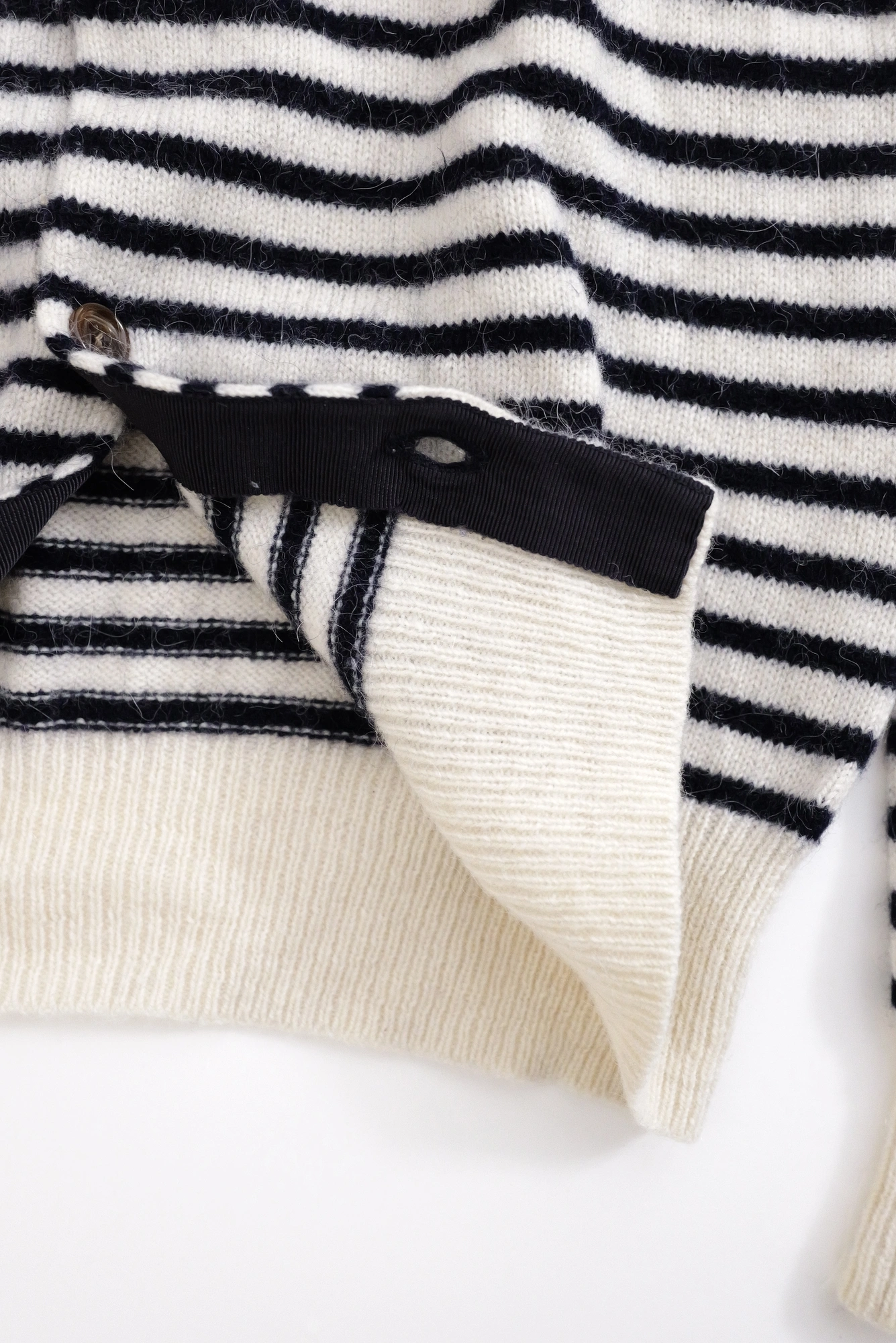 COMME DES GARÇONS Gilet en laine Marine vintage, passéist — photo 7