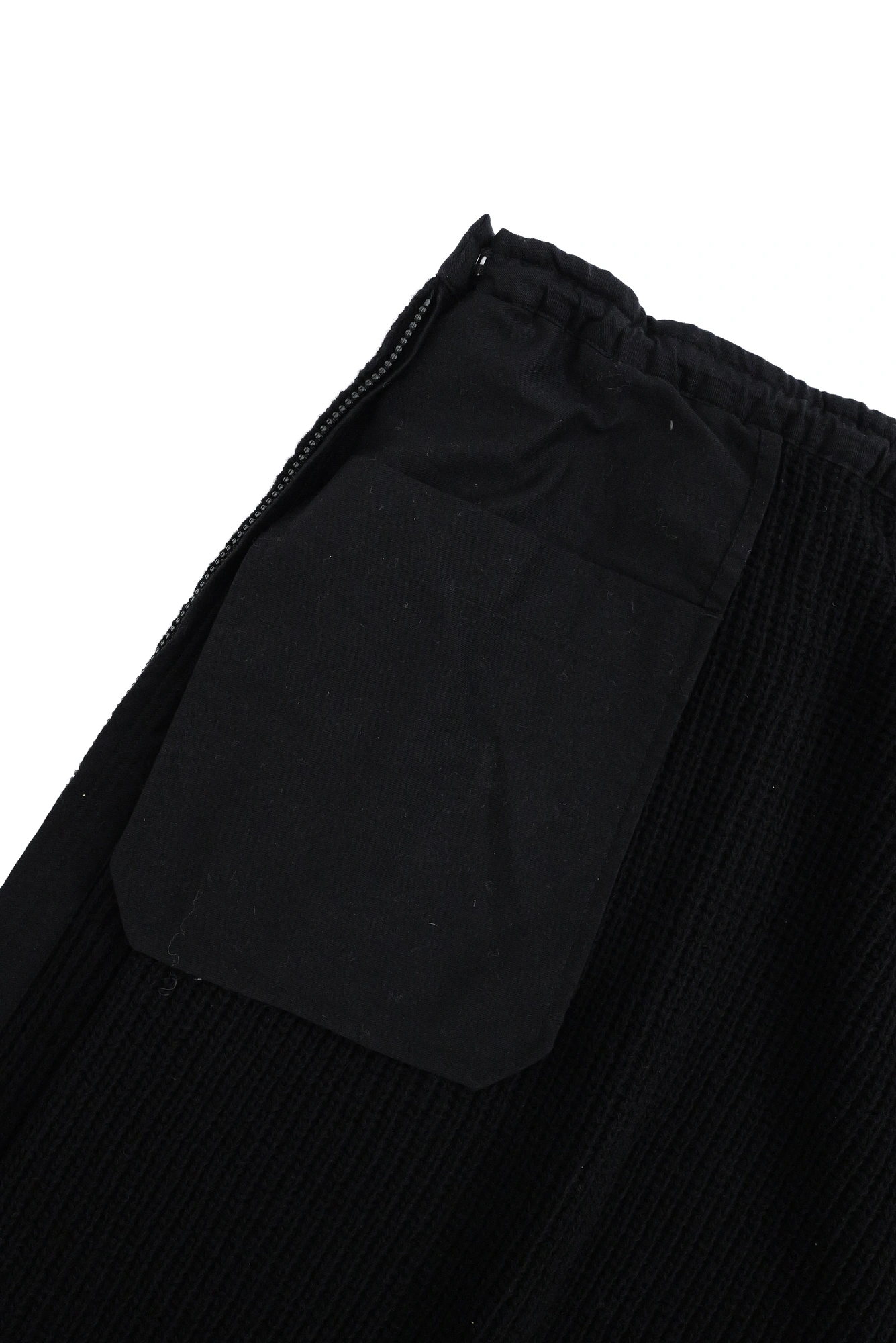 YOHJI YAMAMOTO Jupe mi-longue en laine Noir vintage, passéist — photo 11