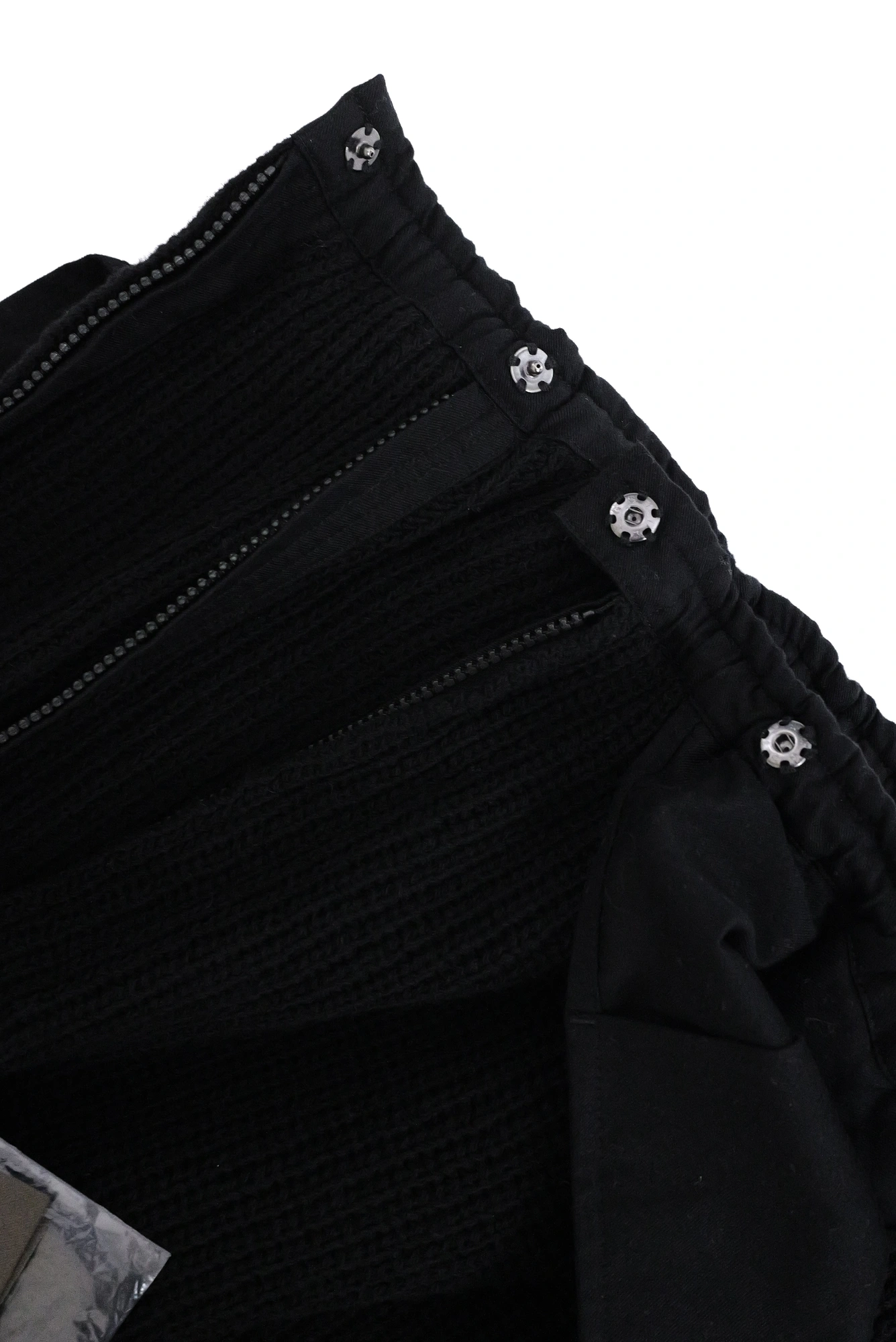 YOHJI YAMAMOTO Jupe mi-longue en laine Noir vintage, passéist — photo 13