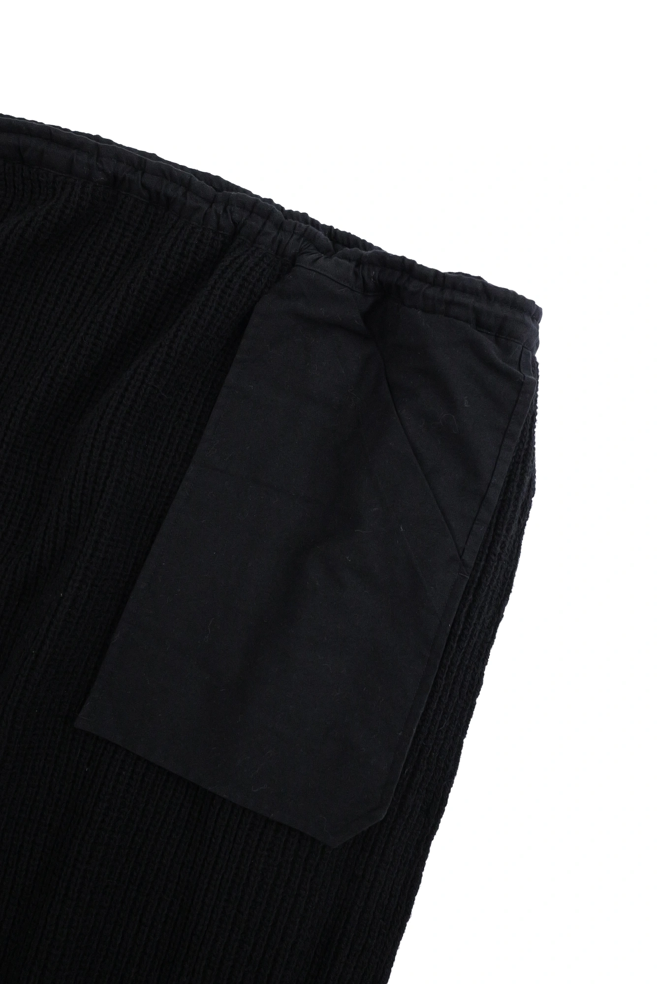 YOHJI YAMAMOTO Jupe mi-longue en laine Noir vintage, passéist — photo 5