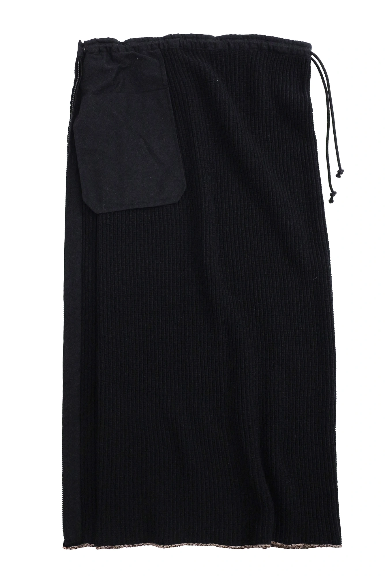 YOHJI YAMAMOTO Jupe mi-longue en laine Noir vintage, passéist — photo 10
