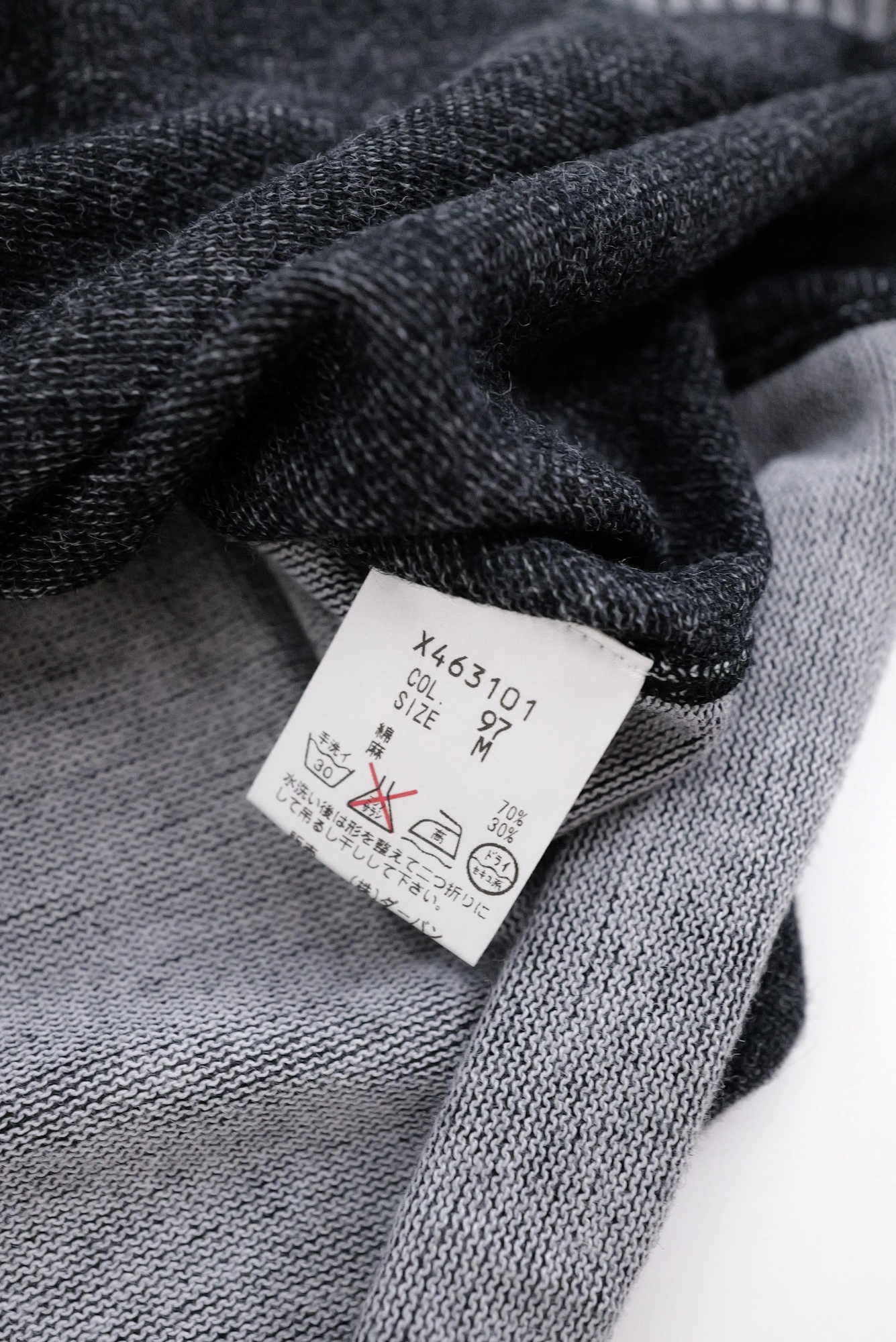 YOHJI YAMAMOTO Gilet Gris vintage, passéist — photo 10