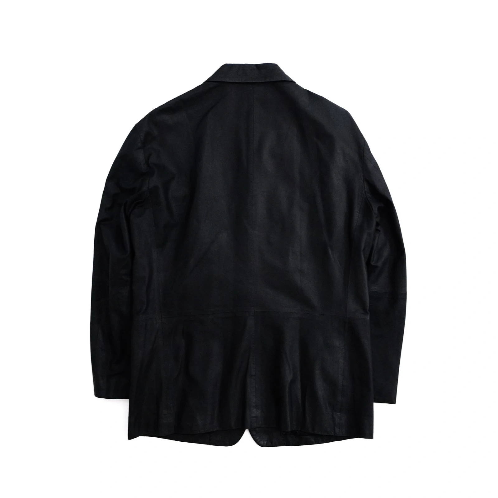 ISSEY MIYAKE Veste en cuir Anthracite vintage, passéist — photo 12