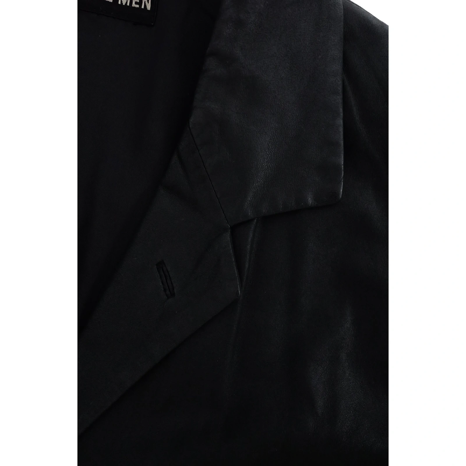 ISSEY MIYAKE Veste en cuir Anthracite vintage, passéist — photo 7